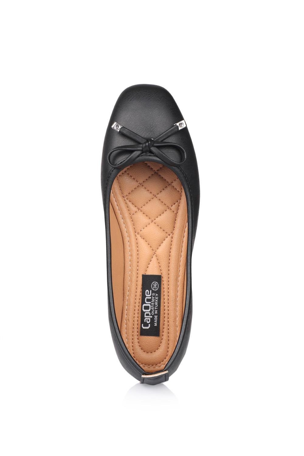 Capone Hana Trend Women Black Ballet Flats