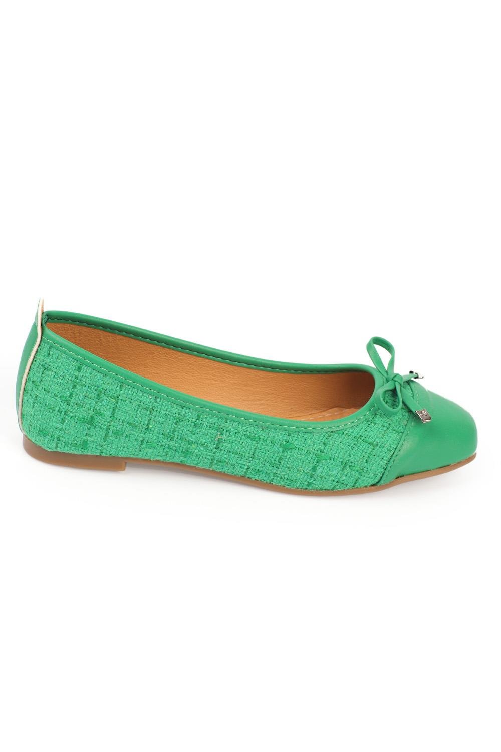 Capone Hana Trend Women Pine Green Ballet Flats