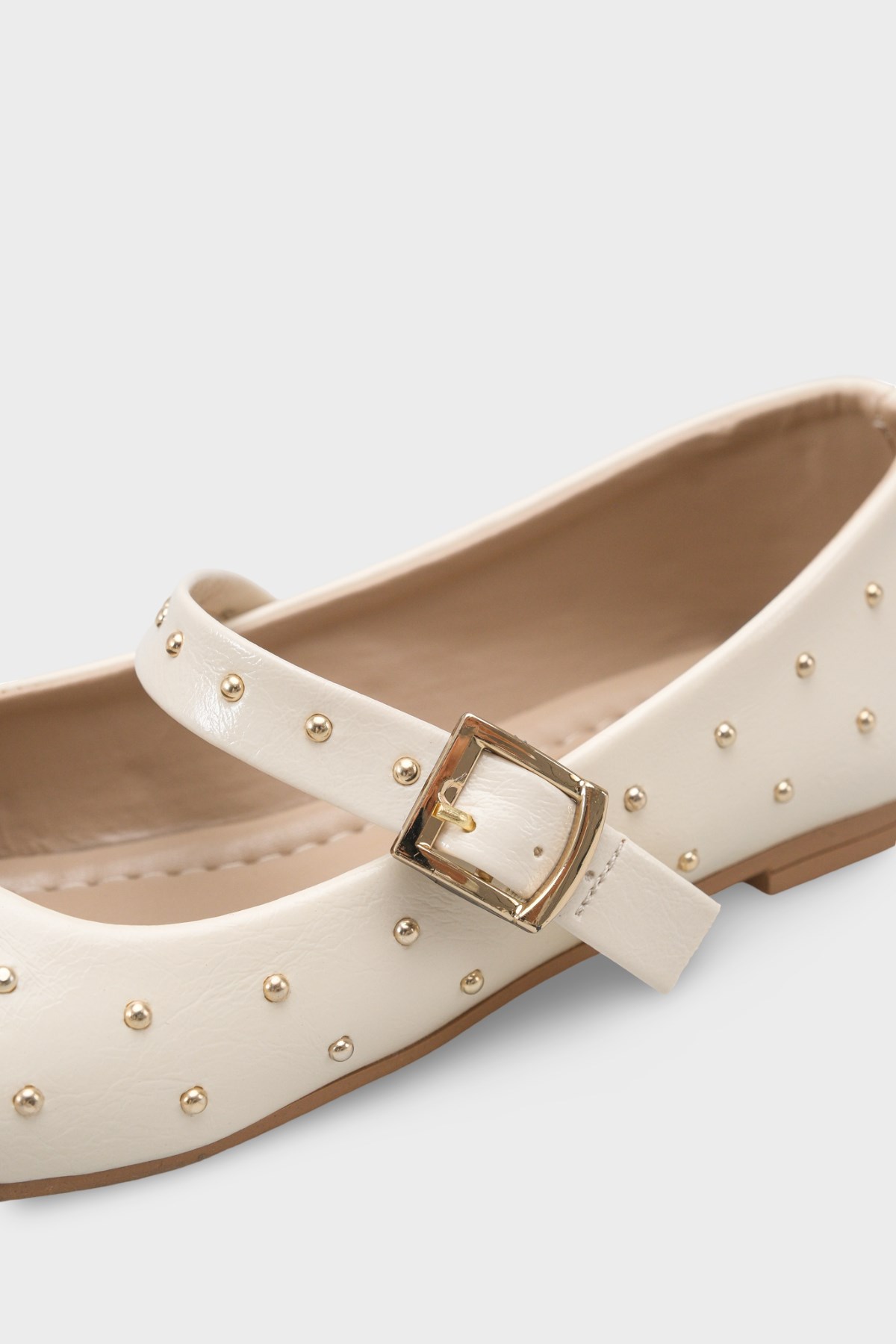 Capone Heddi Strap Women Beige Ballet Flat
