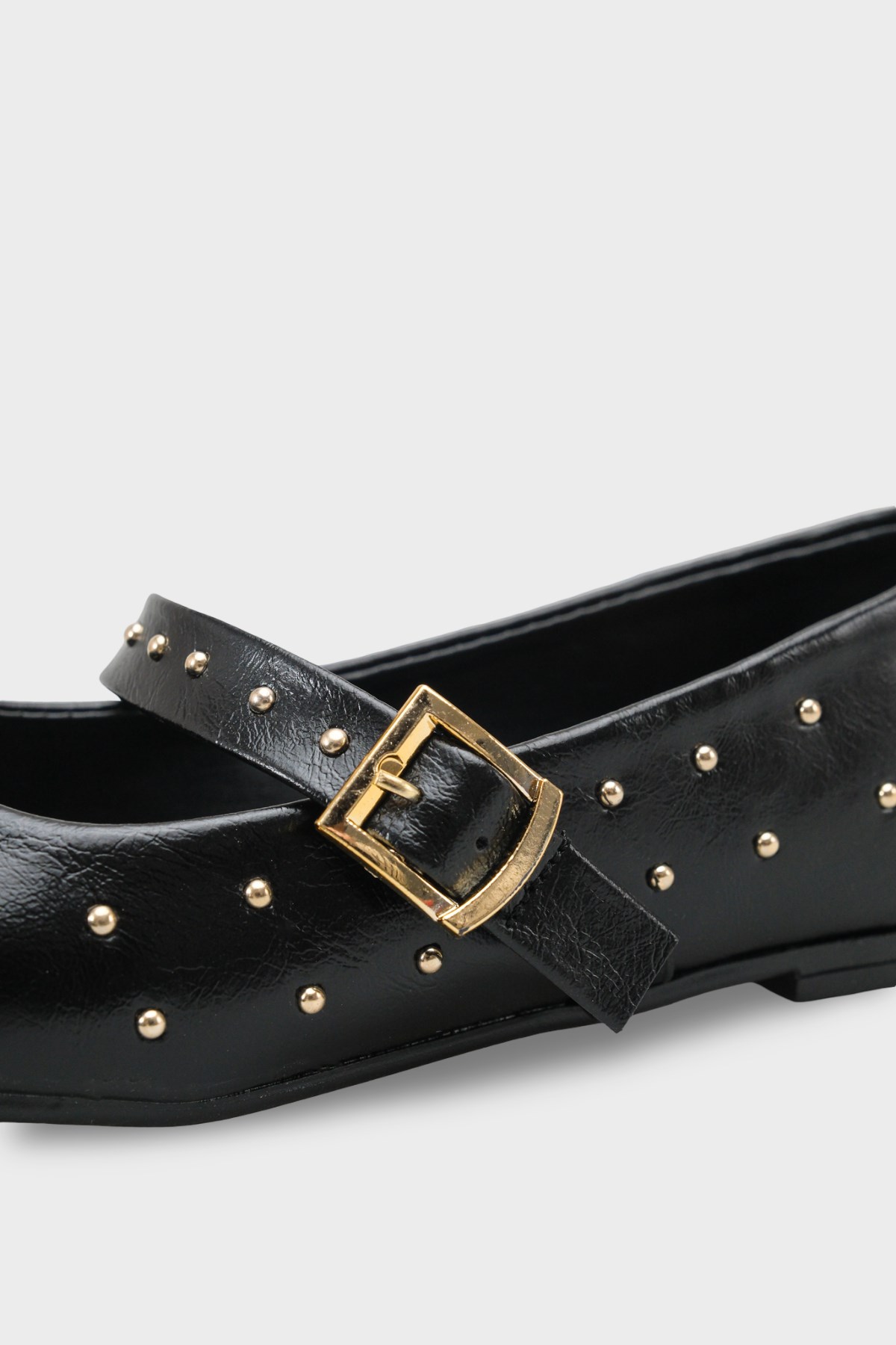 Capone Heddi Strap Women Black Ballet Flat