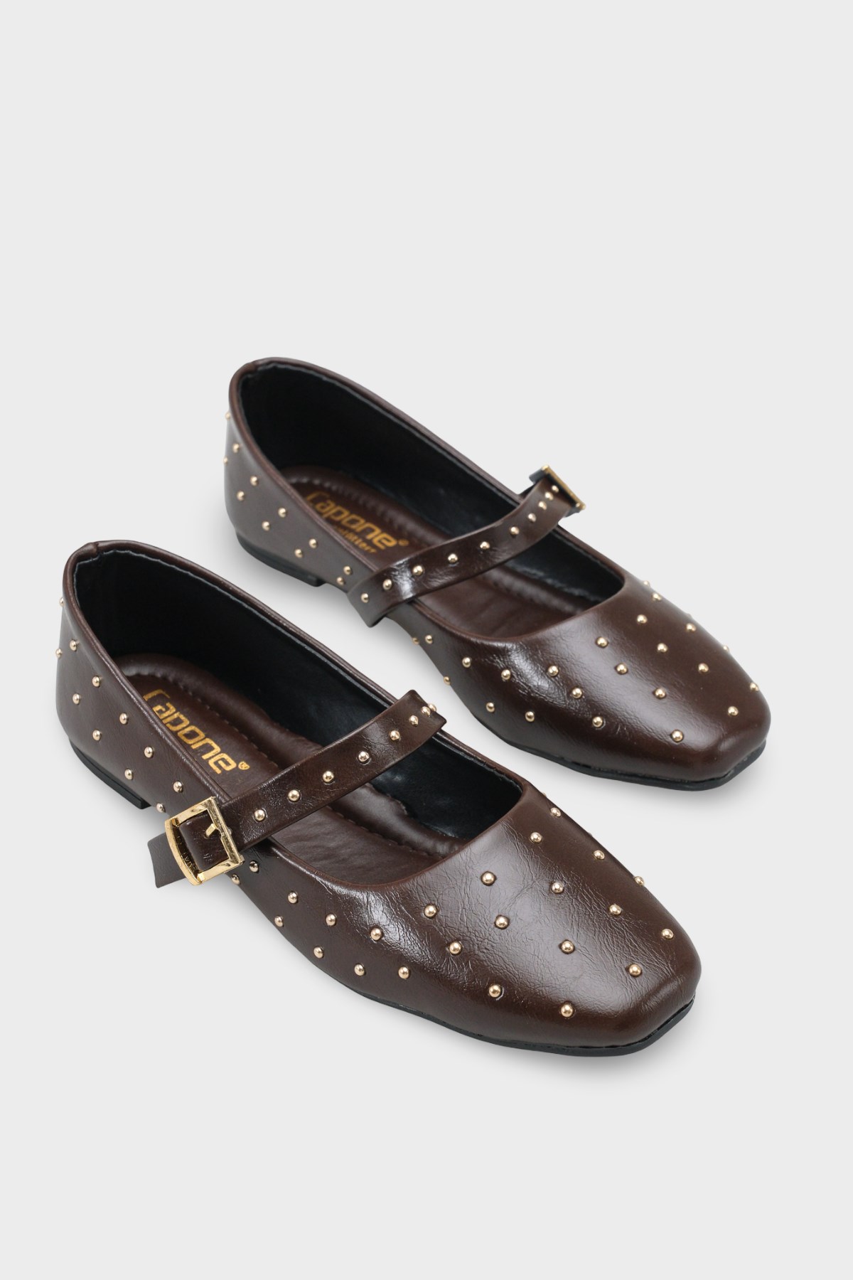 Capone Heddi Strap Women Brown Ballet Flat
