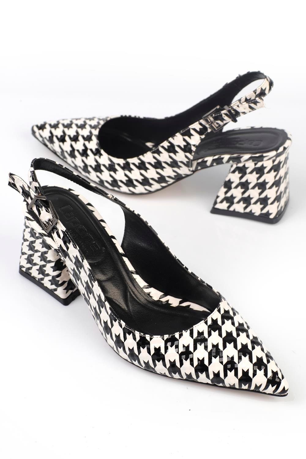 Capone Heels Women Houndstooth's Shoes