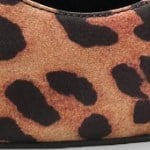 Capone Helsa Heeled Open Back Women Satin Leopard Stiletto