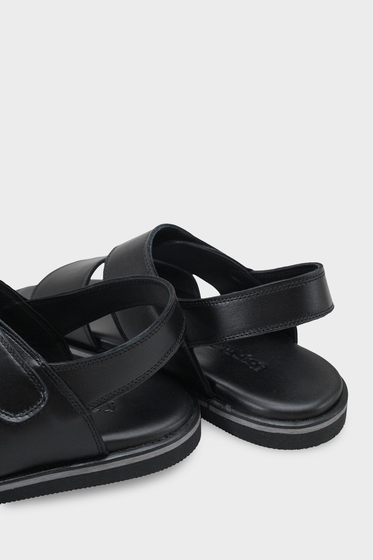 Capone Hook and Loop Double Band Open Toe Men Sandal