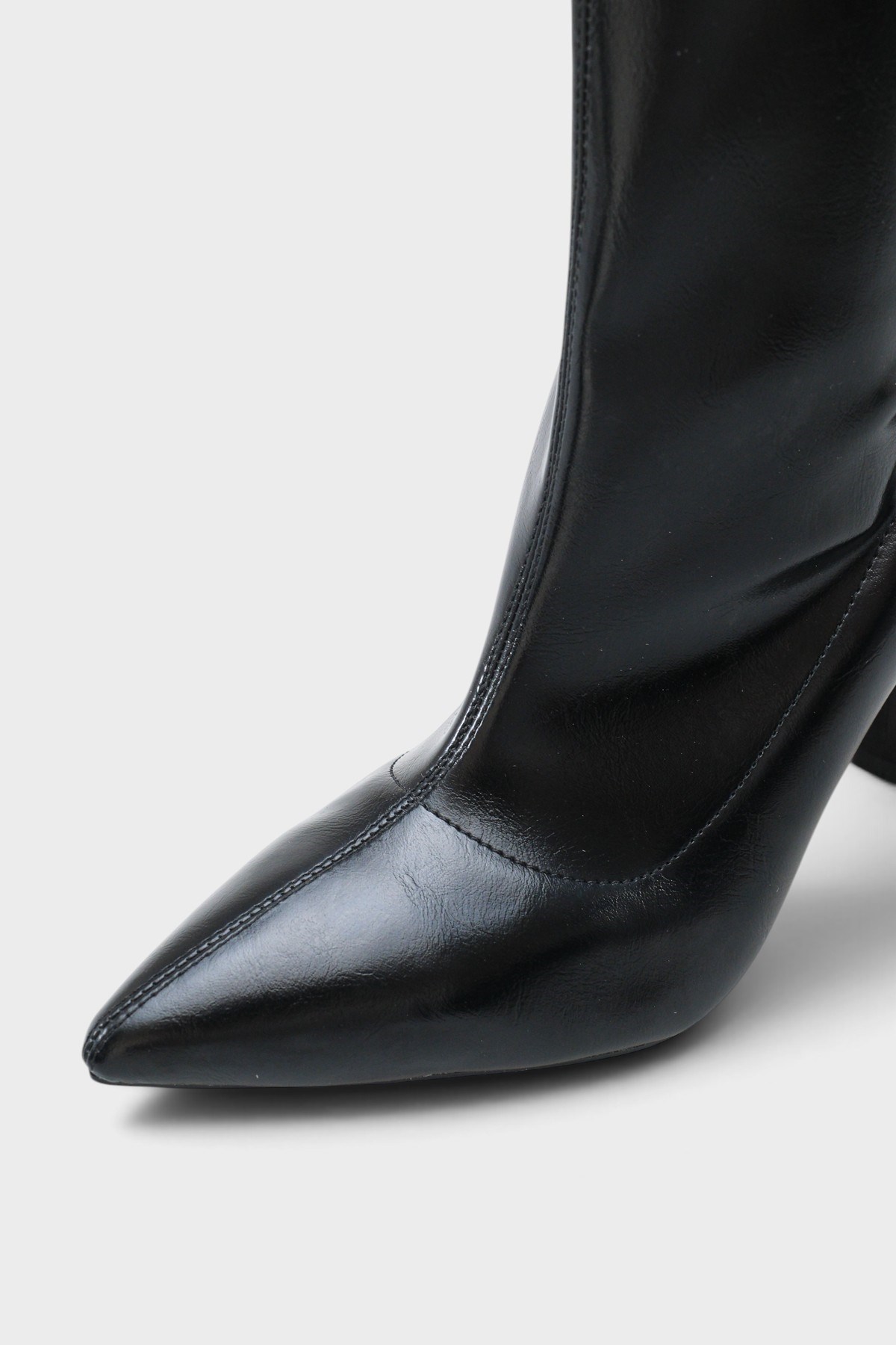 Capone Isla Stretch Pointed Toe High Heel Elegant Women Black Ankle Boot