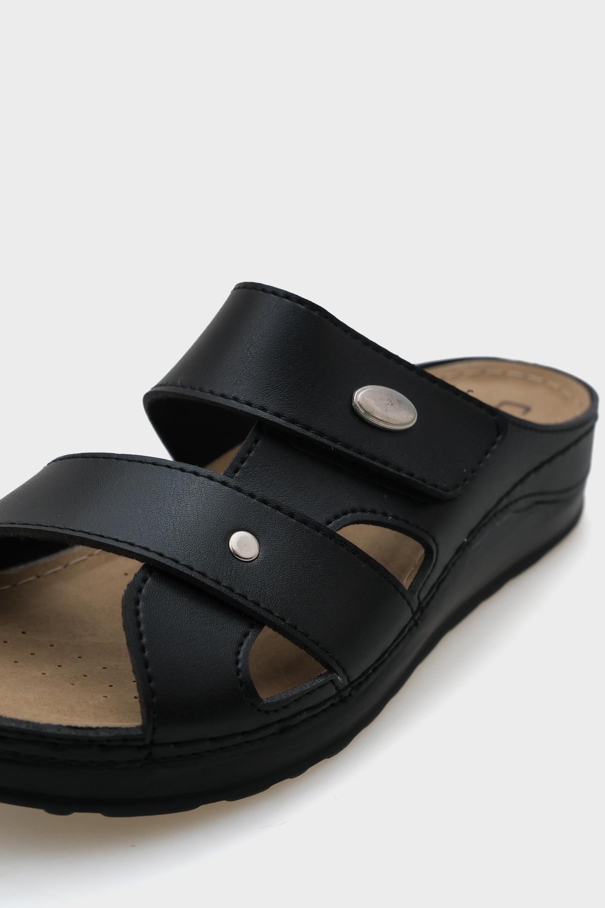 Capone Jane 107090 Women Black Slingback Comfort Anatomical Sandals