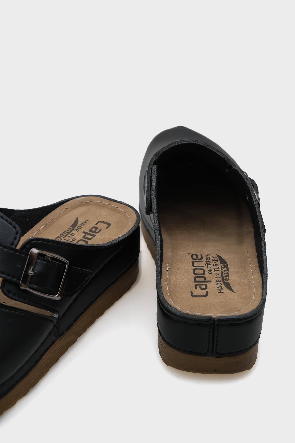 Capone Janet 107090 Women Black Slingback Comfort Anatomical Sandals