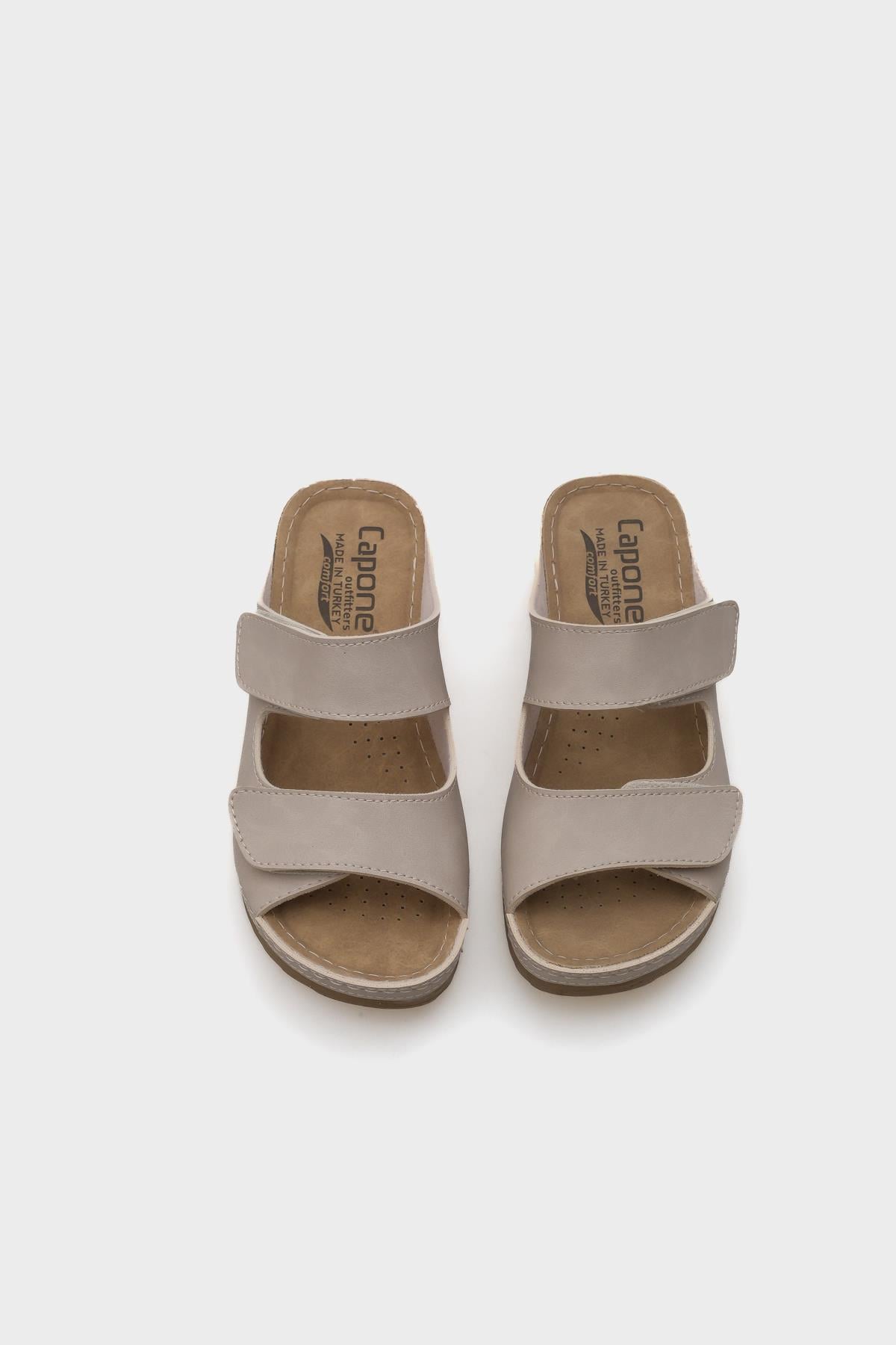 Capone Jasmine 107090 Women Beige Slingback Comfort Anatomical Sandals