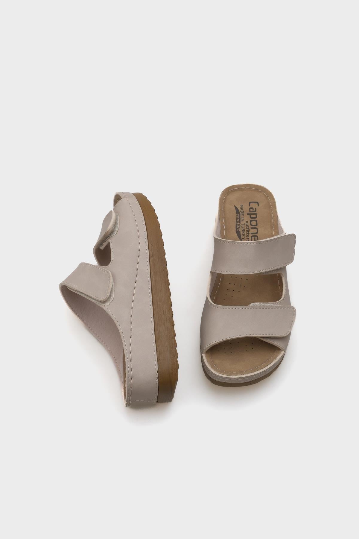 Capone Jasmine 107090 Women Beige Slingback Comfort Anatomical Sandals