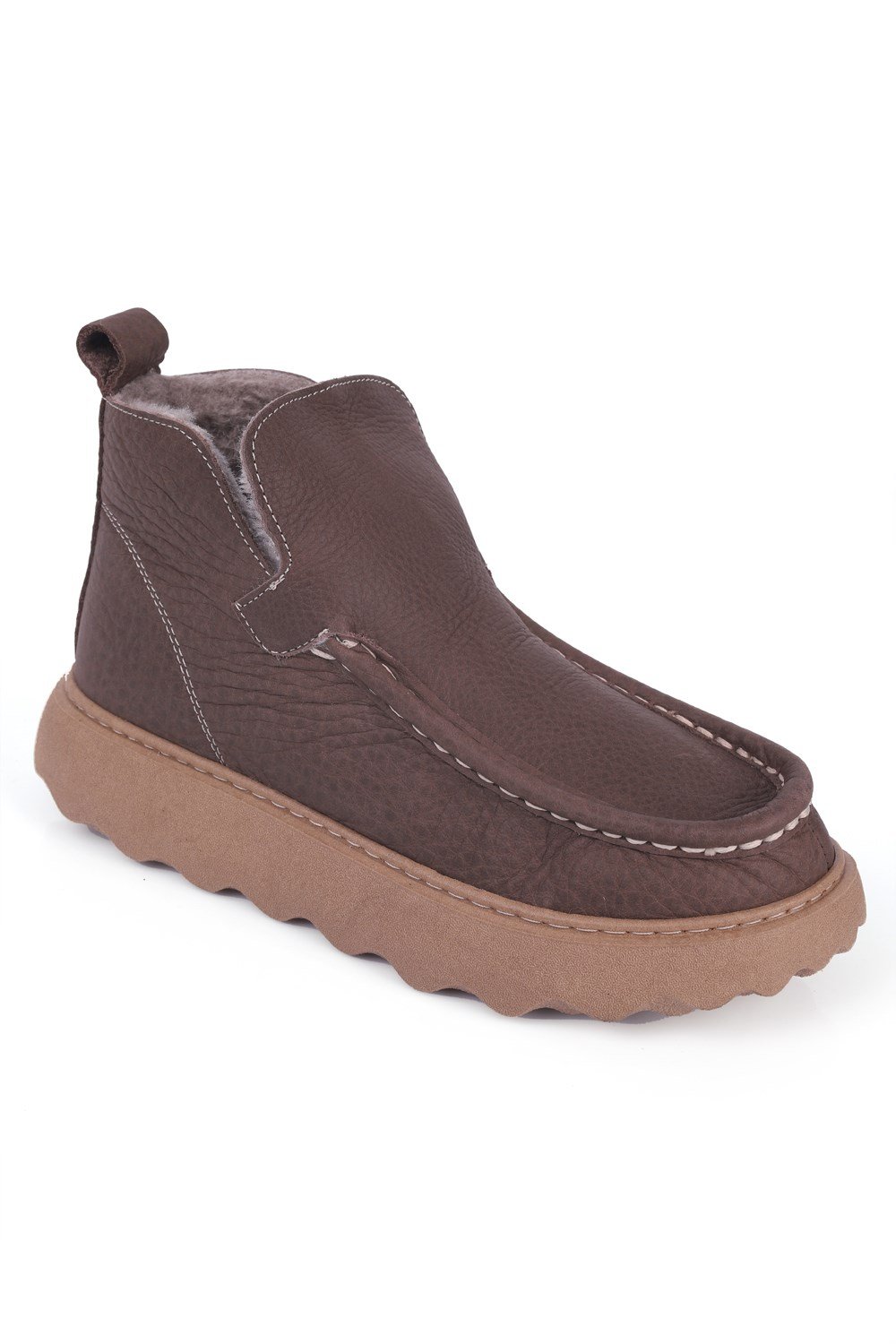 Capone Jenni Genuine Nubuck Leather Comfort Women Nubuck Mink Ankle Boot