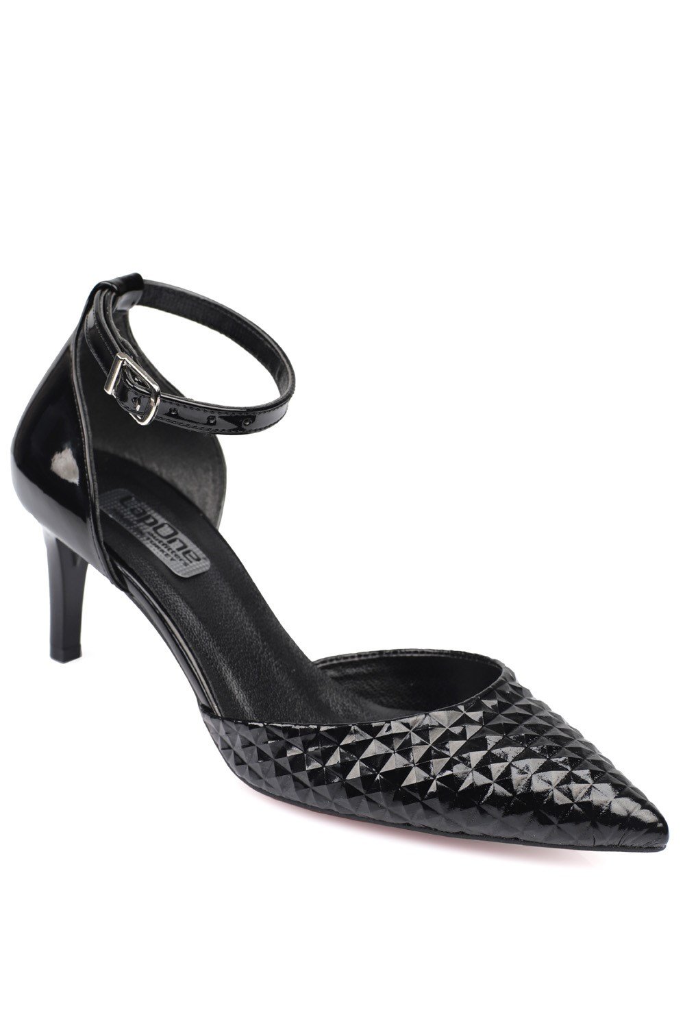 Capone Jessica Ankle Strap Women Black Stiletto