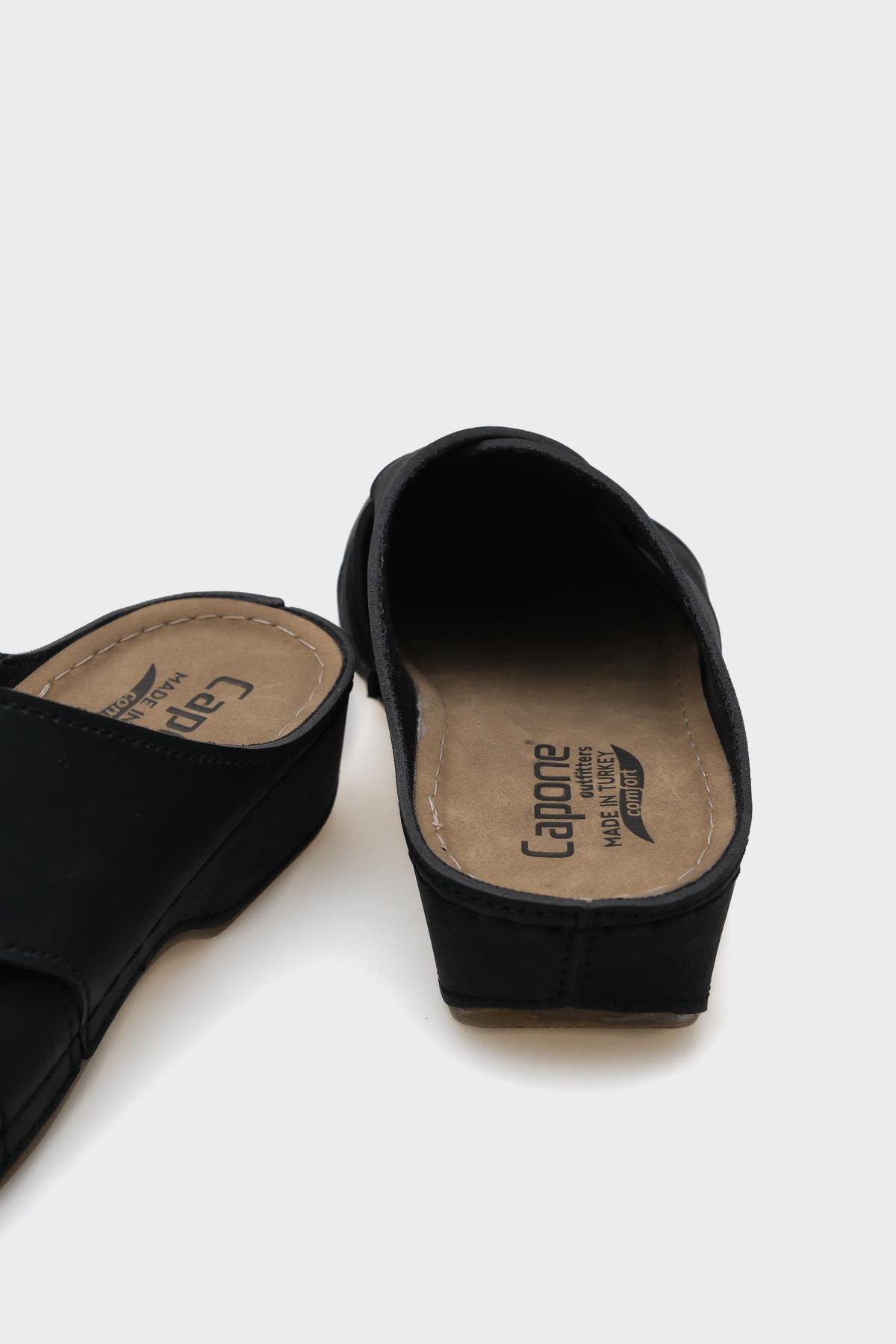 Capone Jessica  Women Black Slingback Comfort Anatomical Sandals