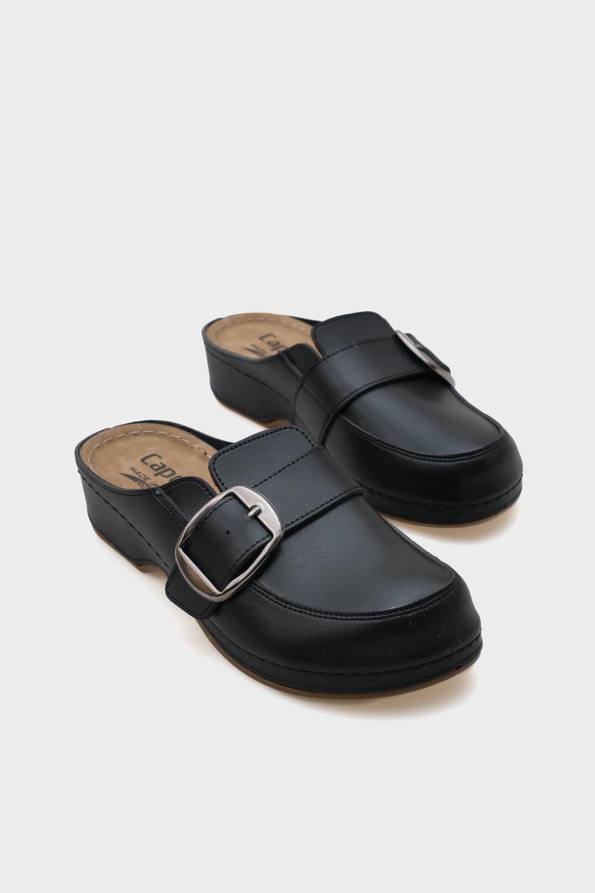 Capone Jessy 4151 Women Black Slingback Comfort Anatomical Sandals