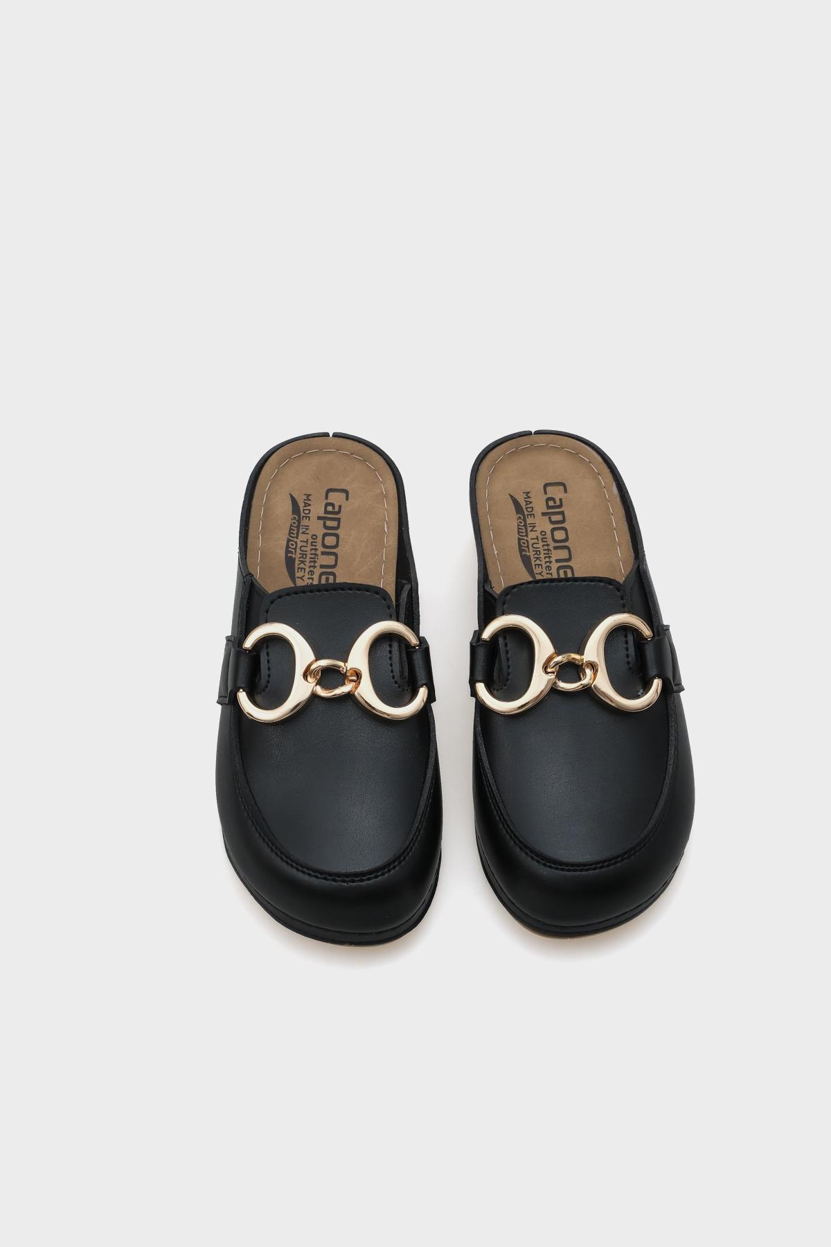 Capone Jill 4153 Women Black Slingback Comfort Anatomical Sandals