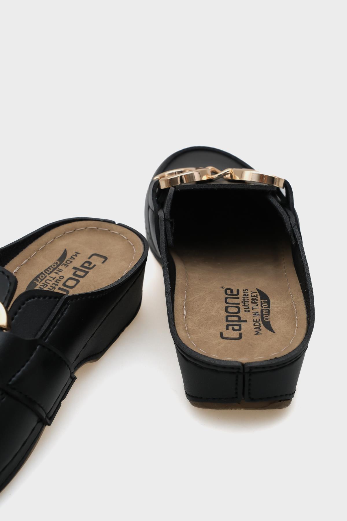 Capone Jill 4153 Women Black Slingback Comfort Anatomical Sandals
