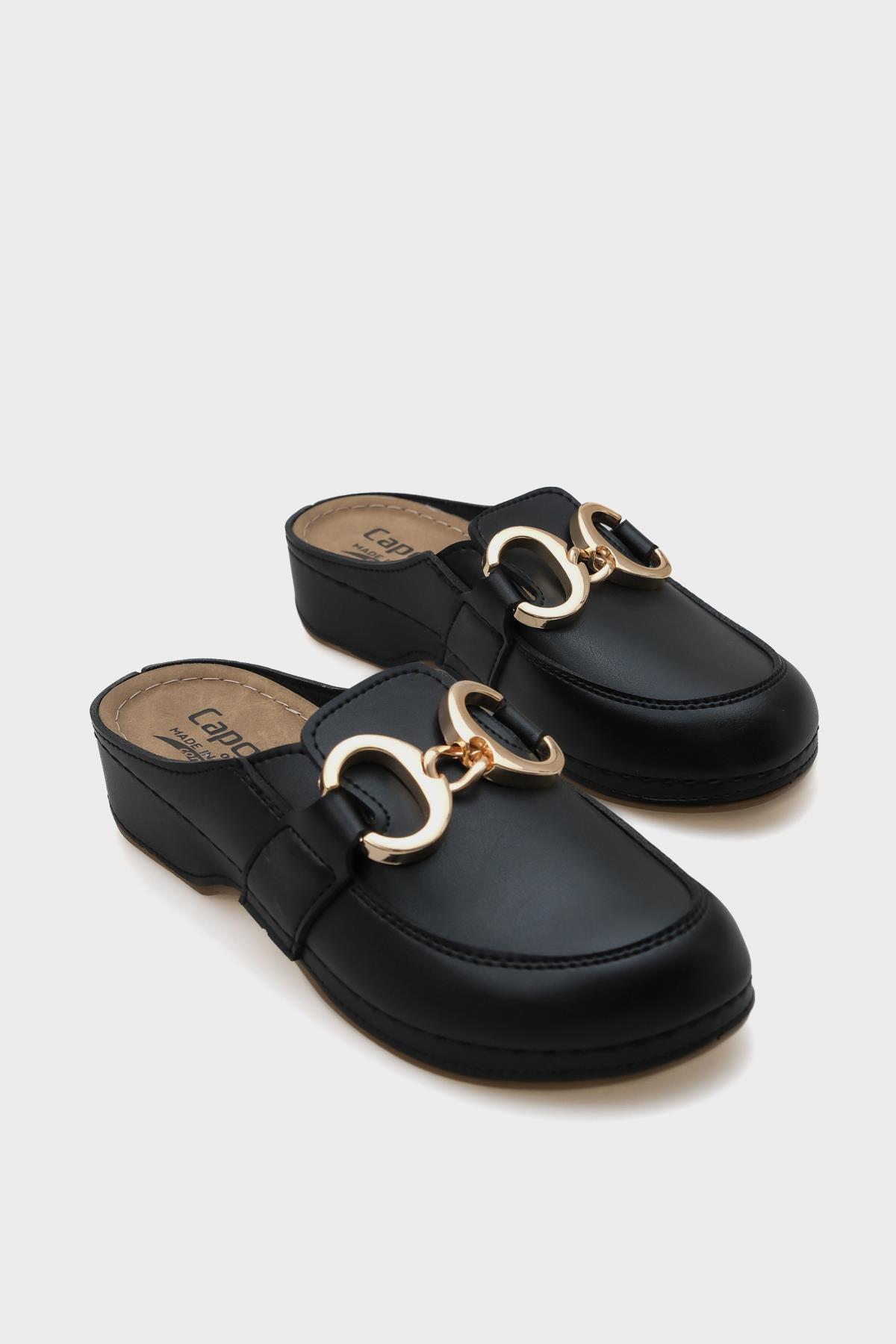 Capone Jill 4153 Women Black Slingback Comfort Anatomical Sandals
