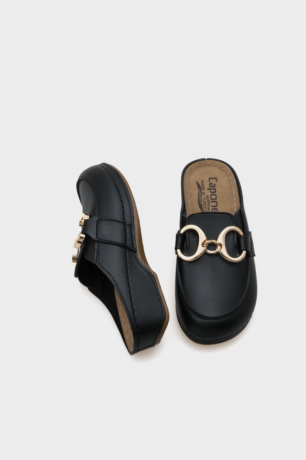 Capone Jill 4153 Women Black Slingback Comfort Anatomical Sandals