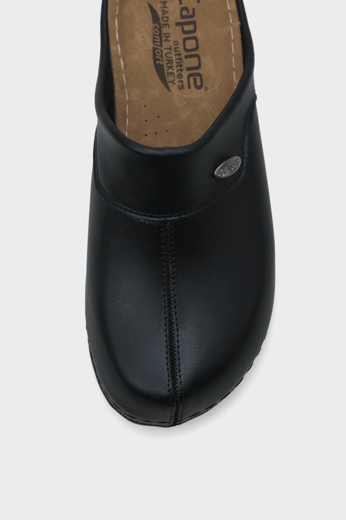 Capone Jody Z0428 Women Black Comfort Anatomical Clog Sandals