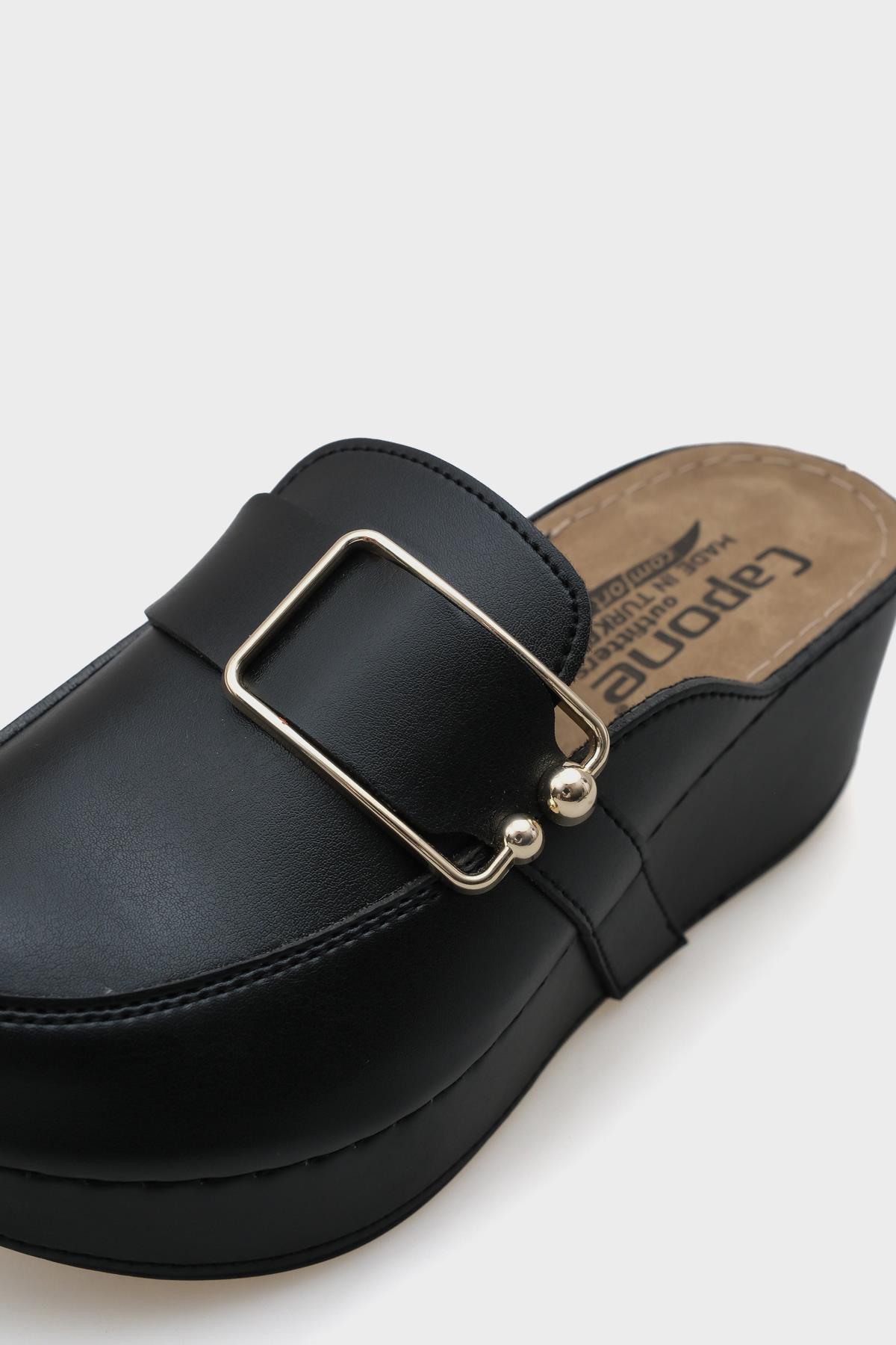 Capone Judy 107090 Women Black Slingback Comfort Anatomical Sandals