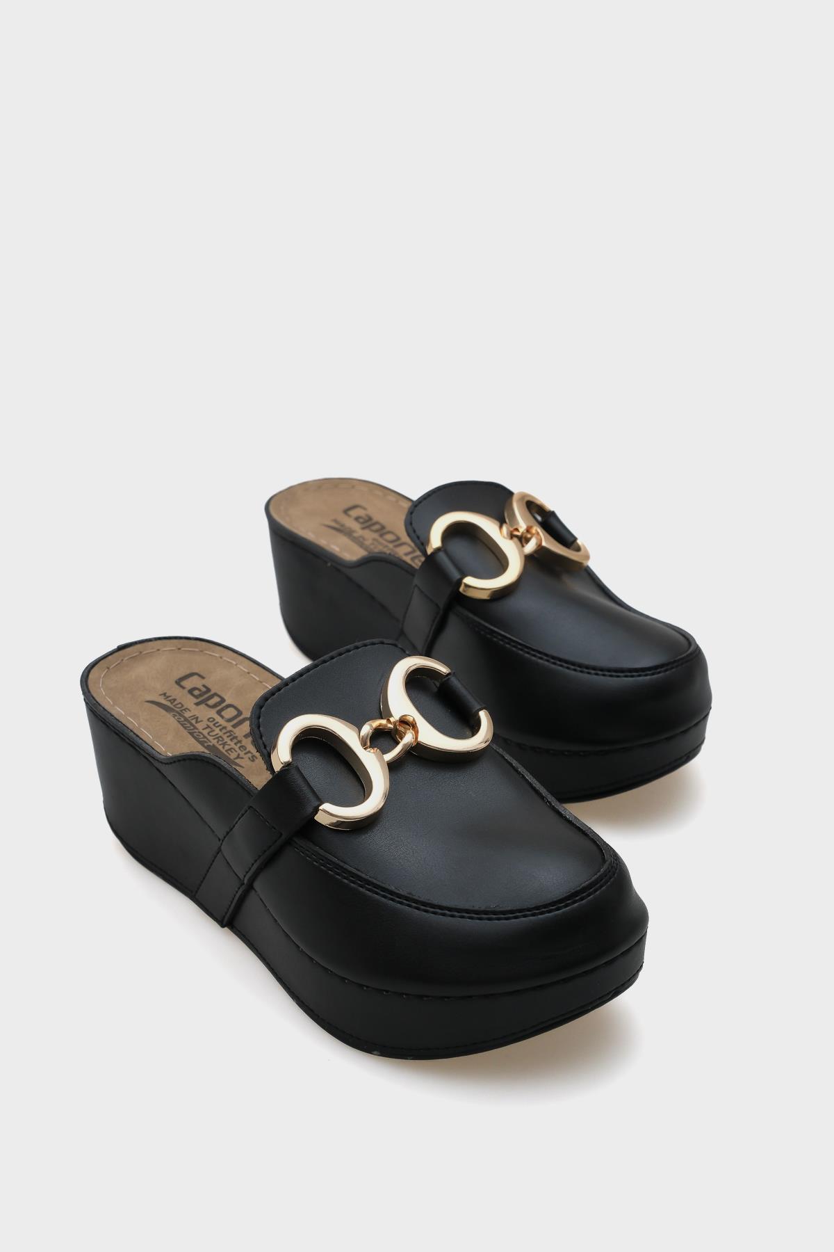 Capone Julia  Women Black Slingback Comfort Anatomical Sandals