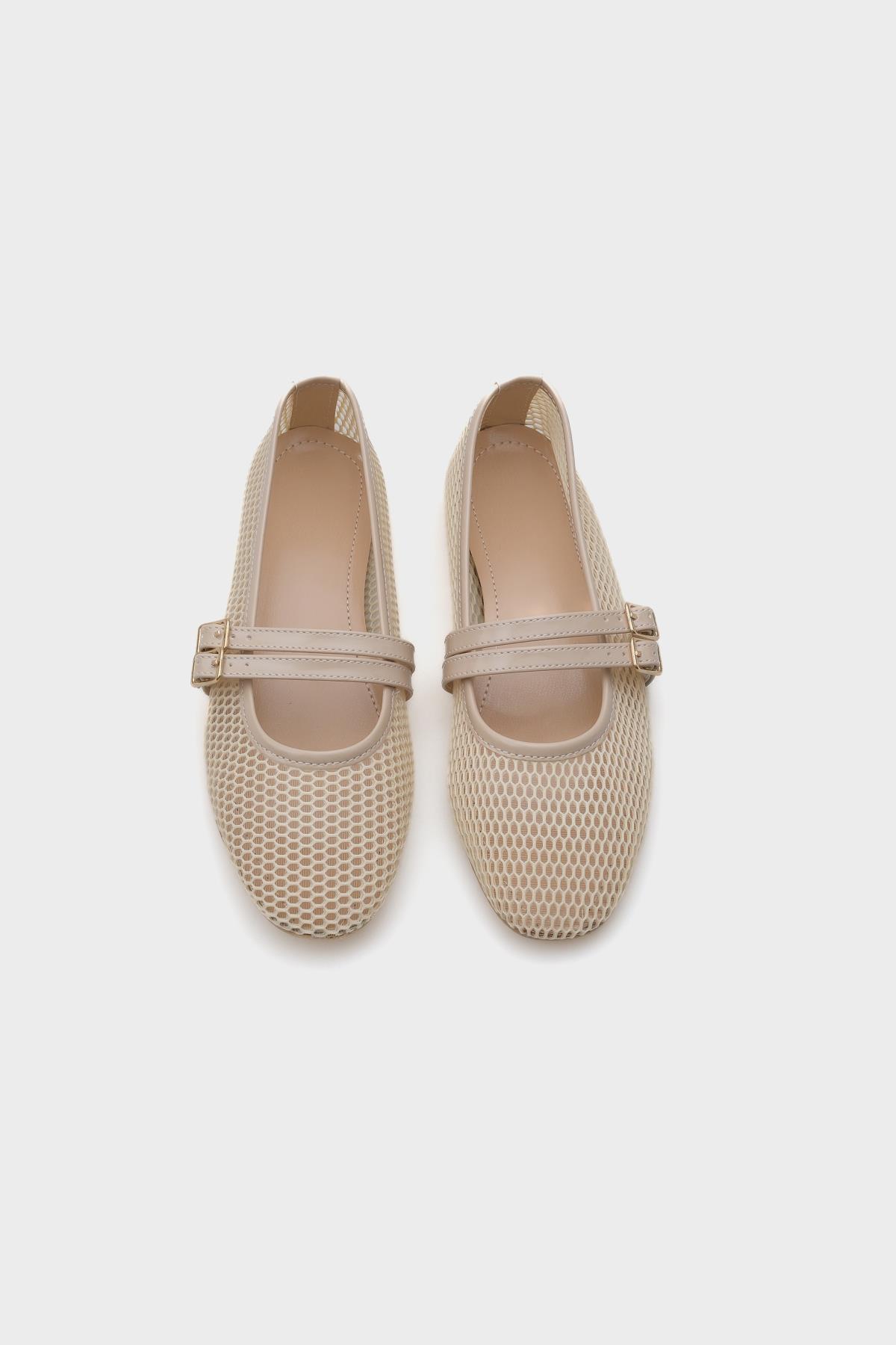 Capone June Women Beige Ballerina