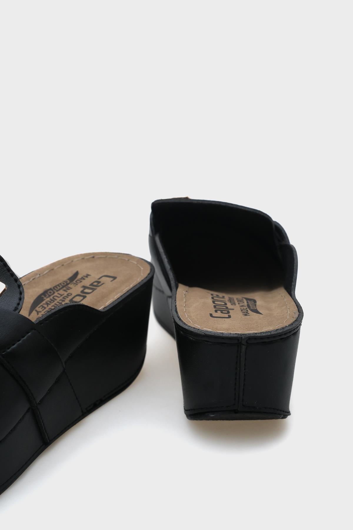Capone Justin 612005 Women Black Slingback Comfort Anatomical Sandals