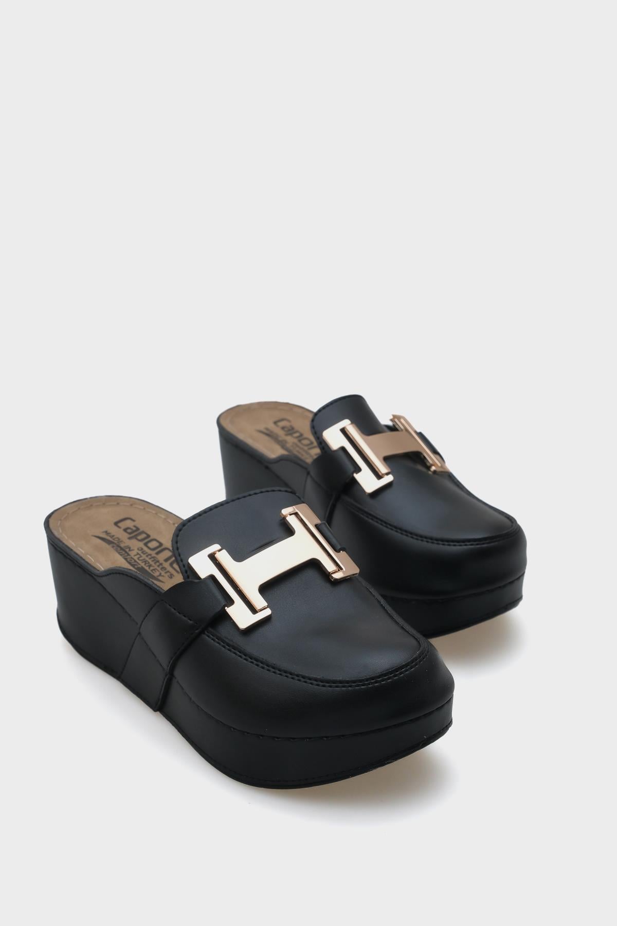 Capone Justin 612005 Women Black Slingback Comfort Anatomical Sandals