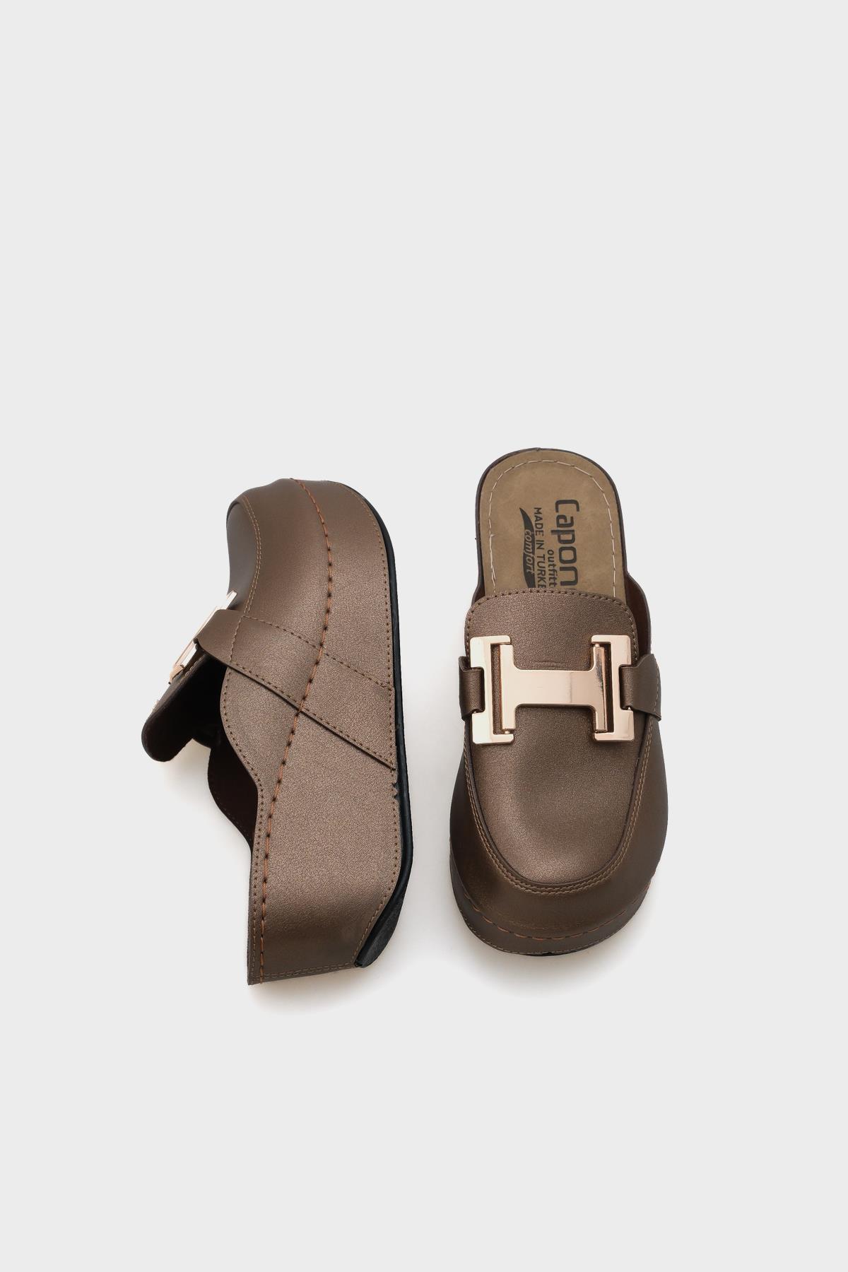 Capone Justin 612005 Women Copper Slingback Comfort Anatomical Sandals