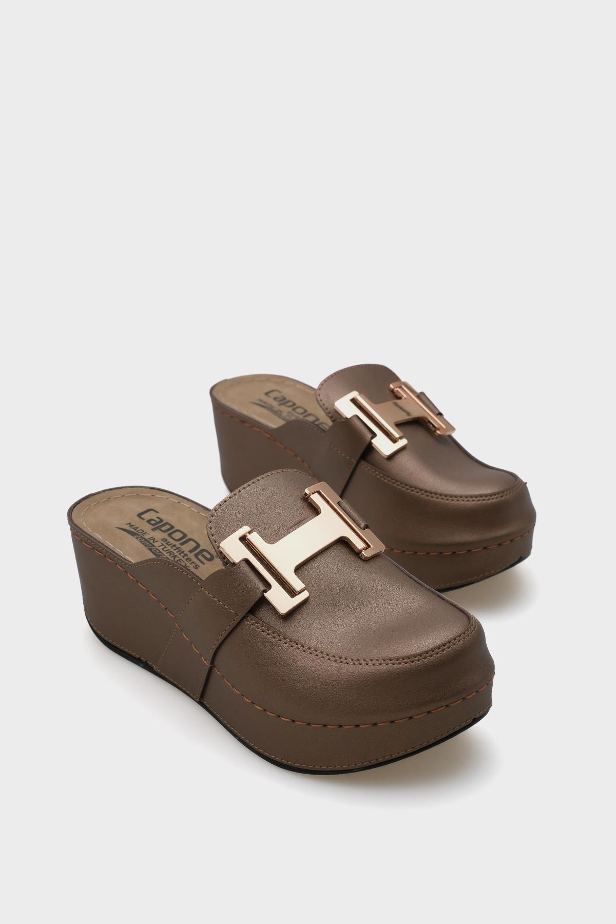 Capone Justin 612005 Women Copper Slingback Comfort Anatomical Sandals