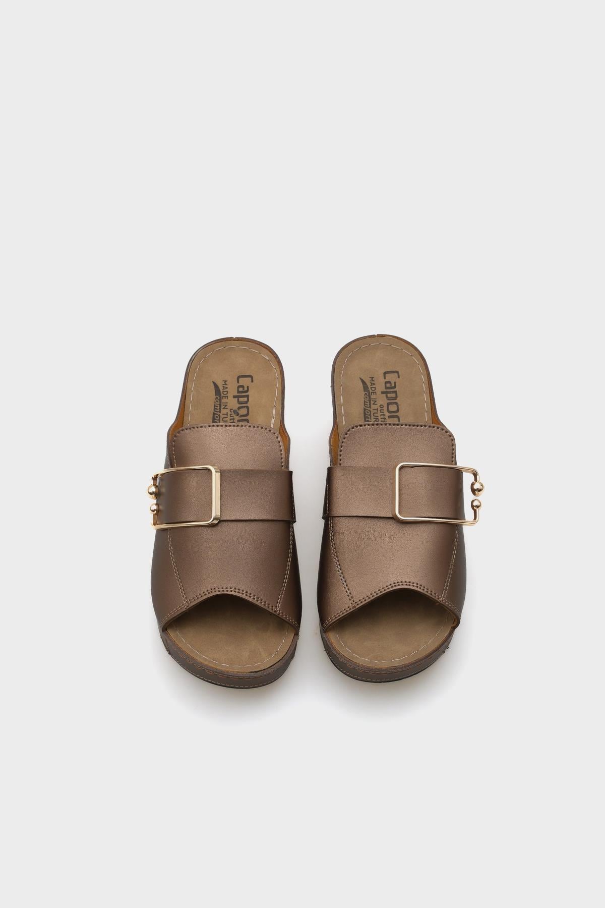 Capone Kacie 612245 Women Copper Slingback Comfort Anatomical Sandals