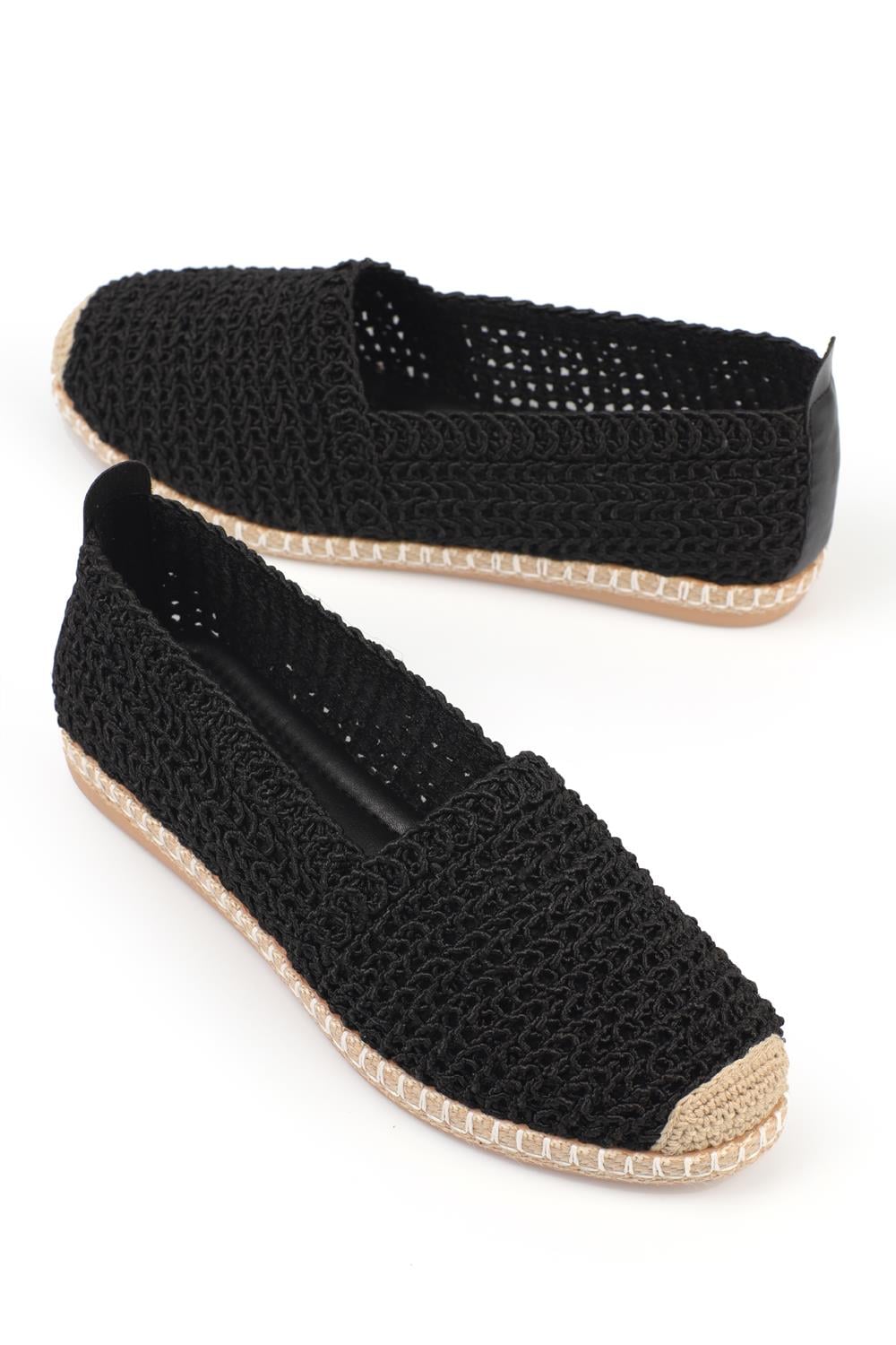 Capone Knitted Women Black Espadrille