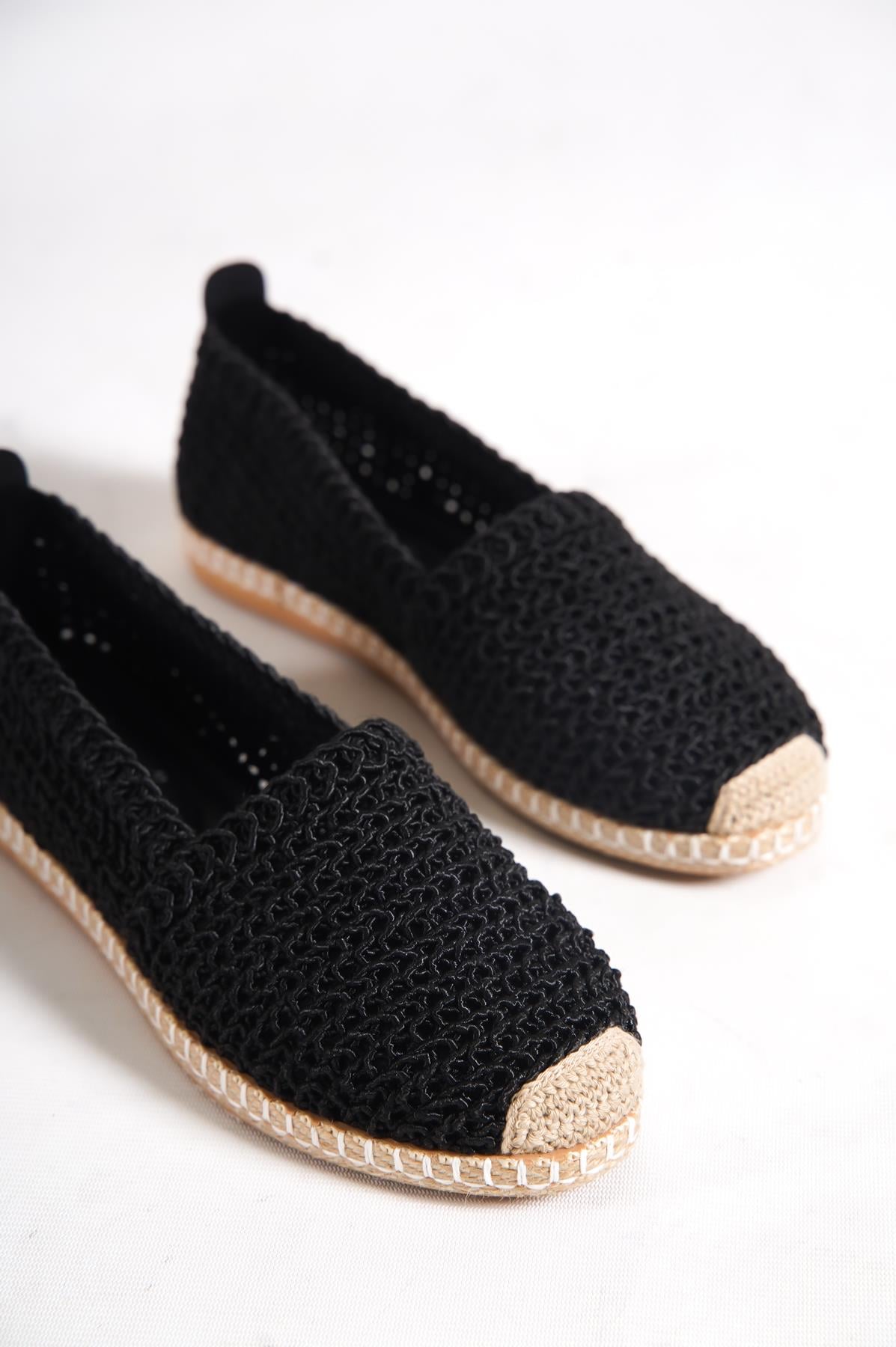 Capone Knitted Women Black Espadrille