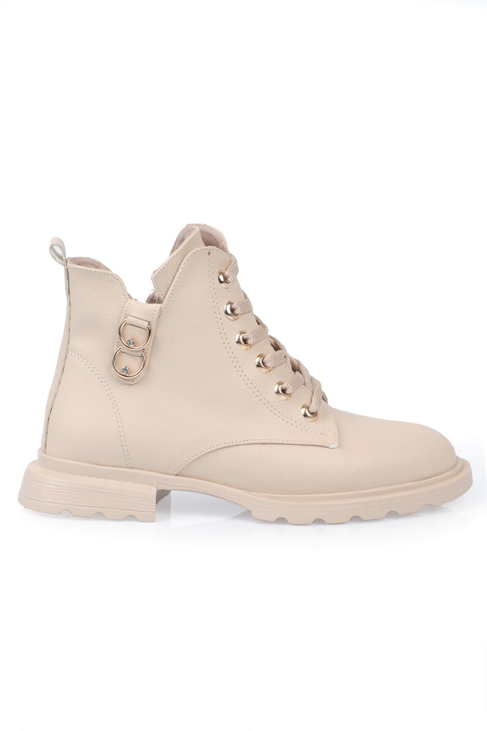 Capone Lace Up Side Zipper Metal Bouckle Woman Low Boots