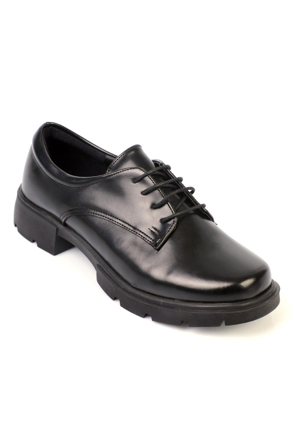 Capone Laced Women Black Shoes