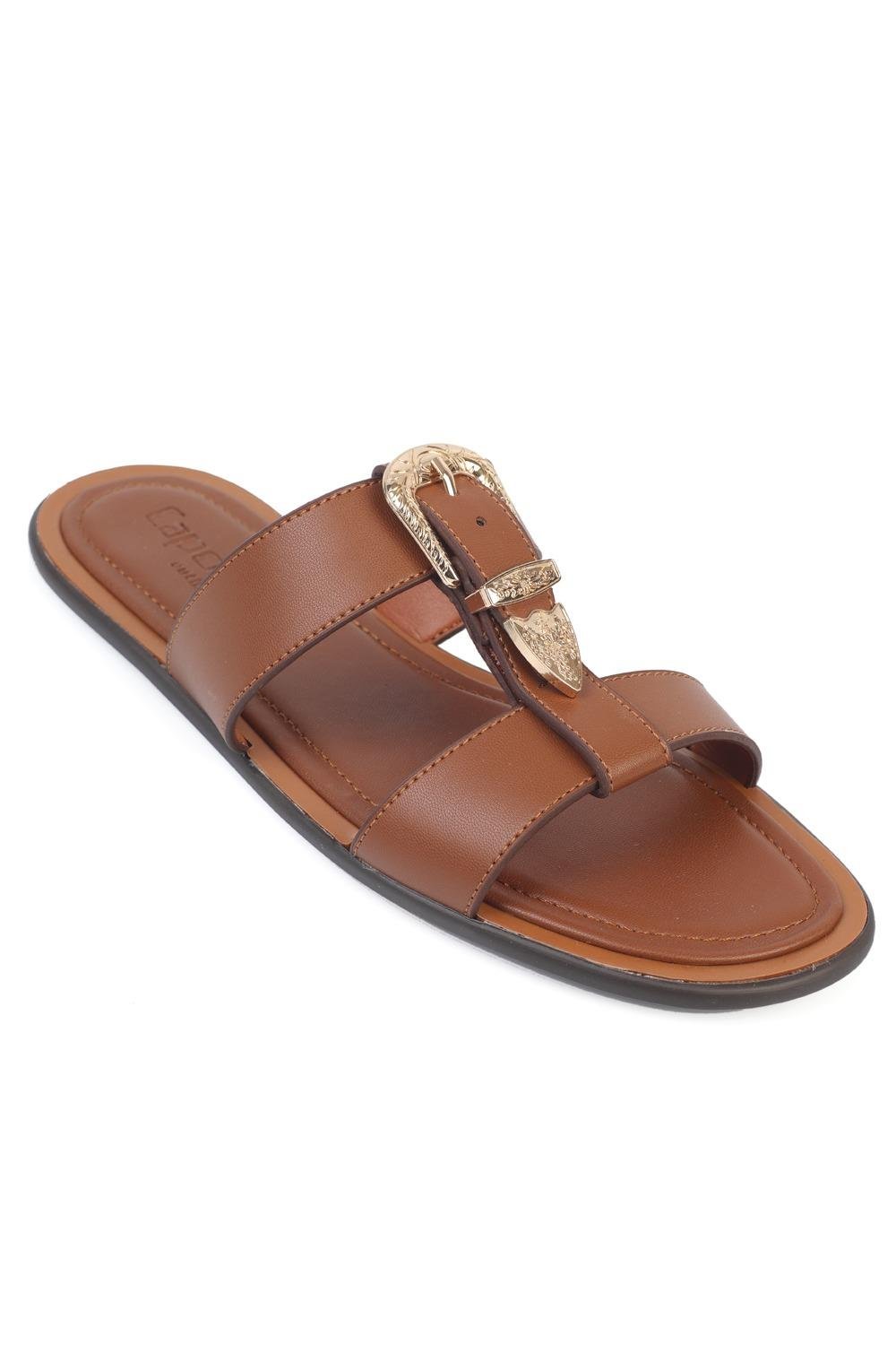 Capone Lanni Buckle Flat Heel Women  Sandal