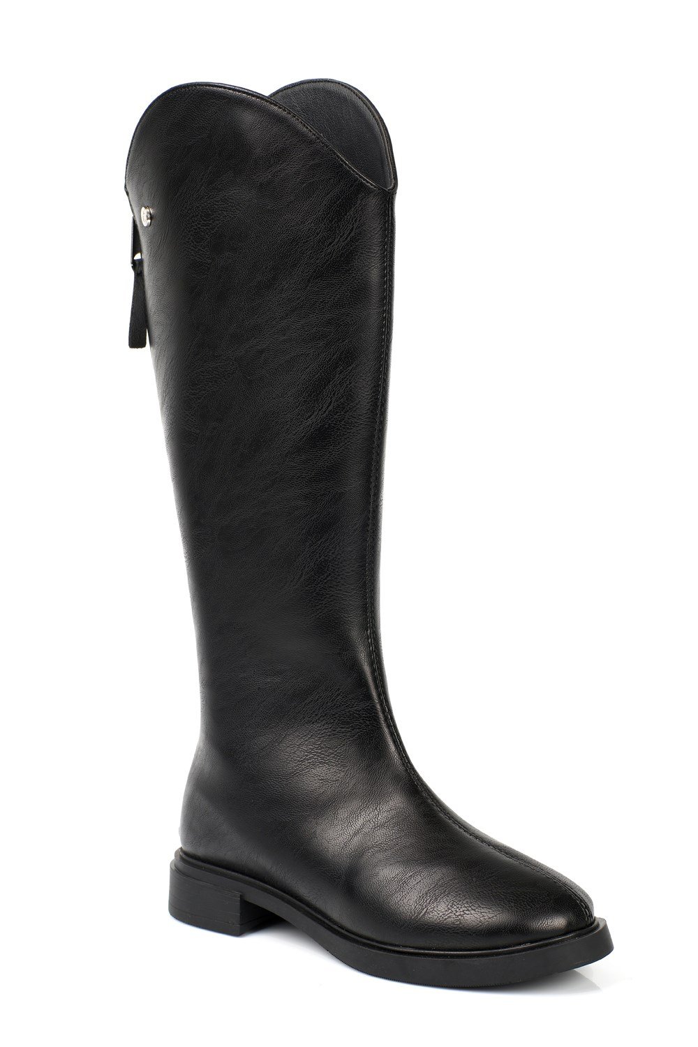 Capone Larine Round Toe Back Zip Women  Riding Boot