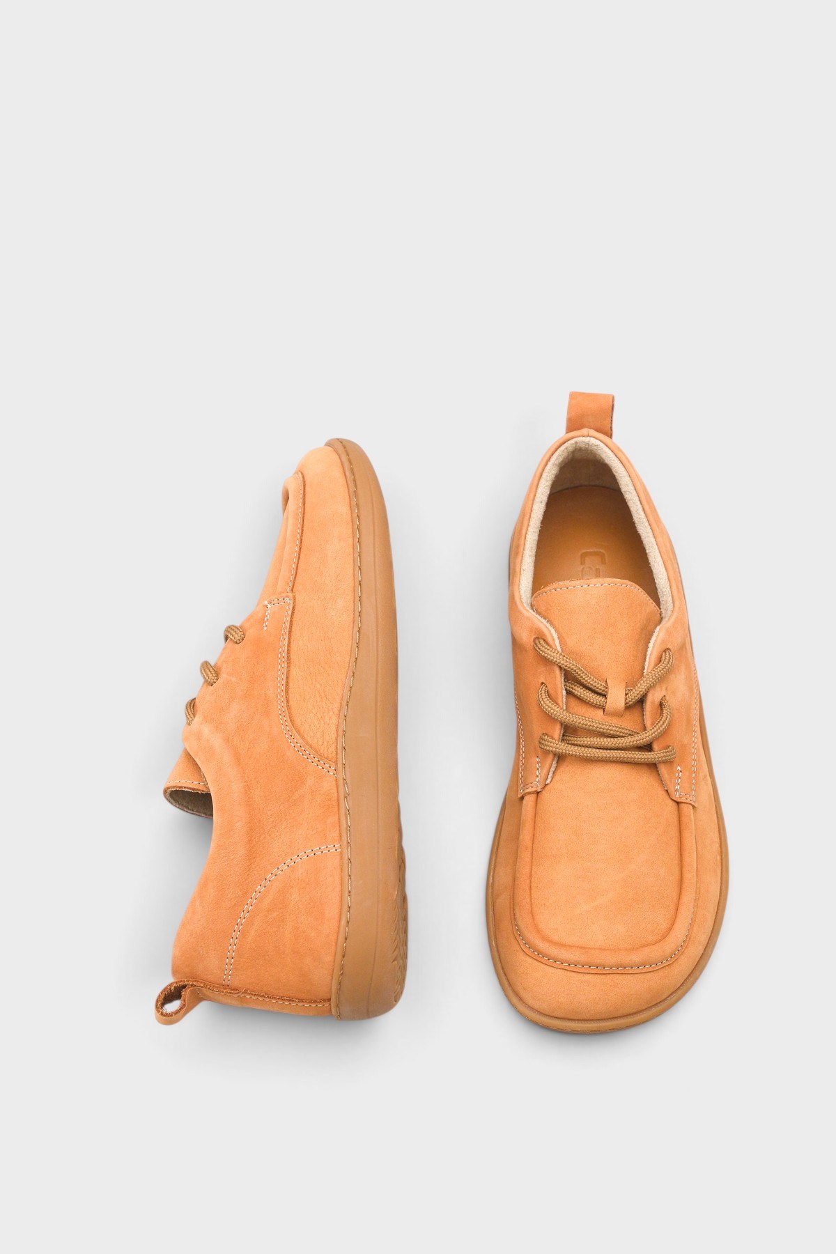 Capone Lauryn Genuine Nubuck Leather Comfort Lace-Up Women Nubuck Tan Loafer