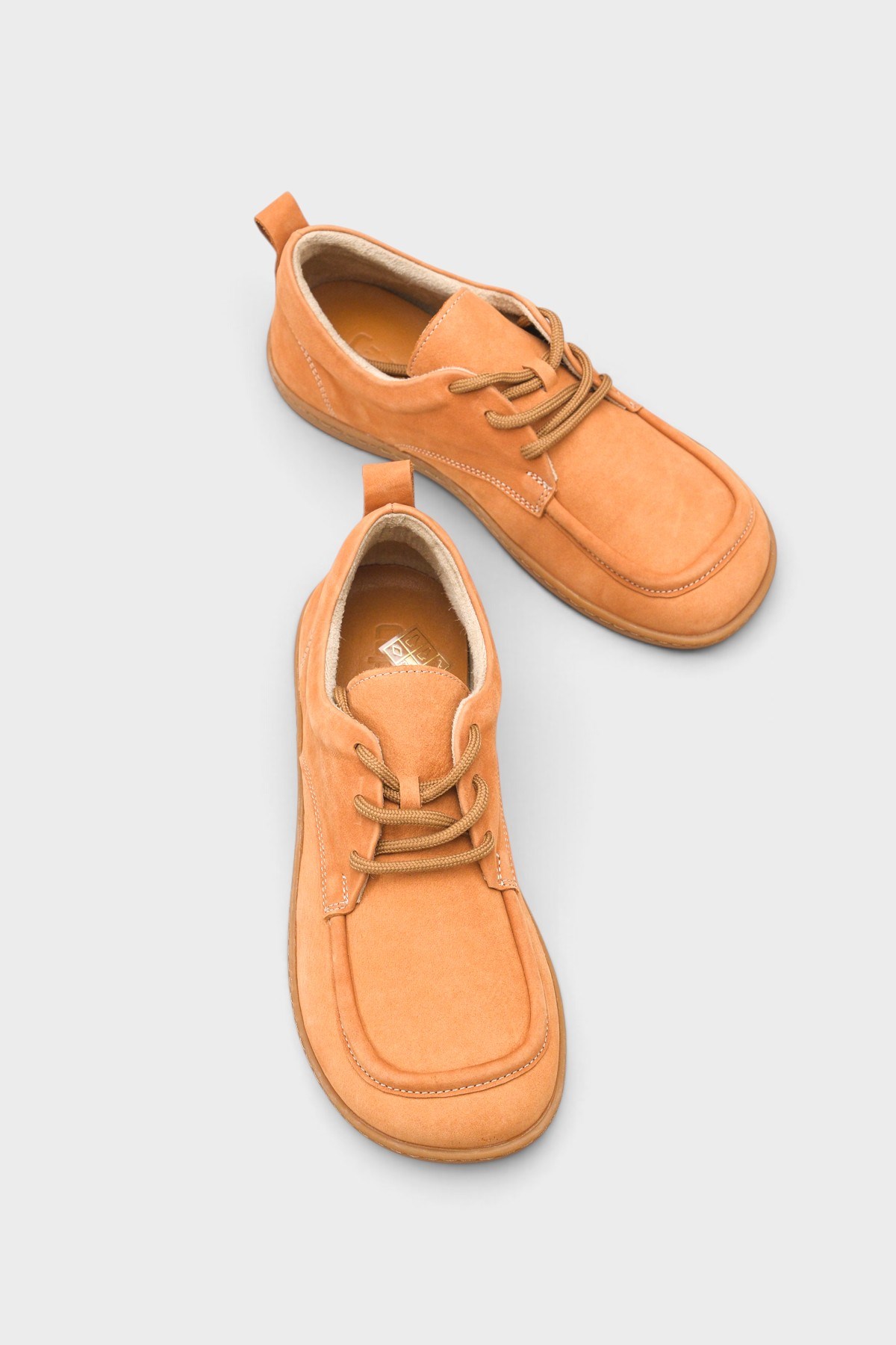Capone Lauryn Genuine Nubuck Leather Comfort Lace-Up Women Nubuck Tan Loafer