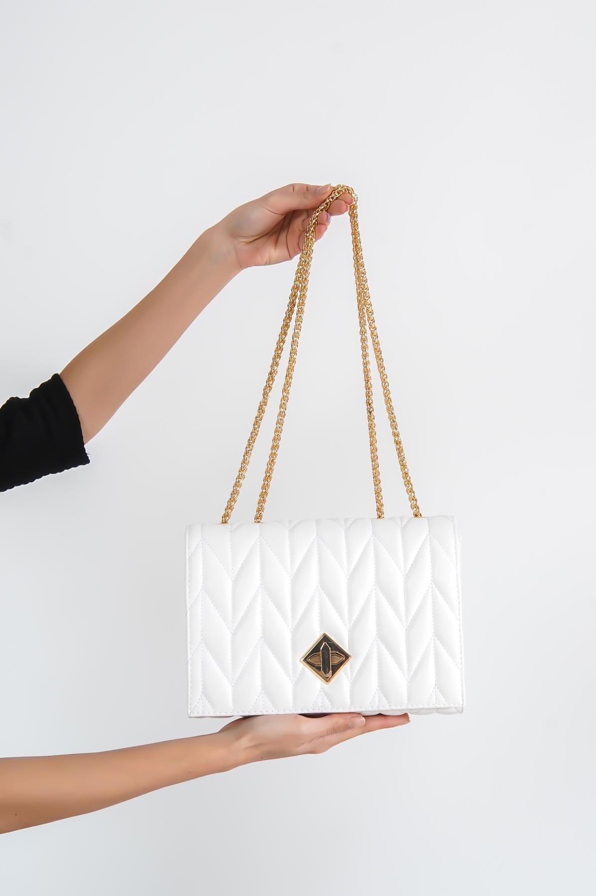 Capone Leeds Women White Shoulder Bag