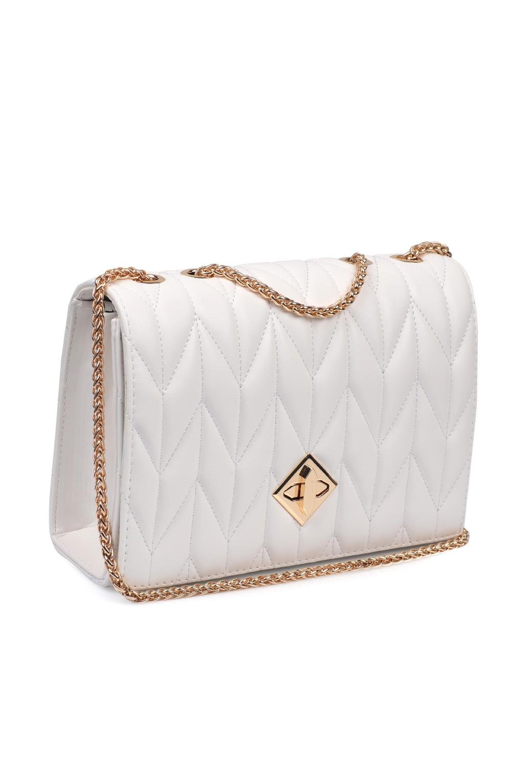 Capone Leeds Women White Shoulder Bag