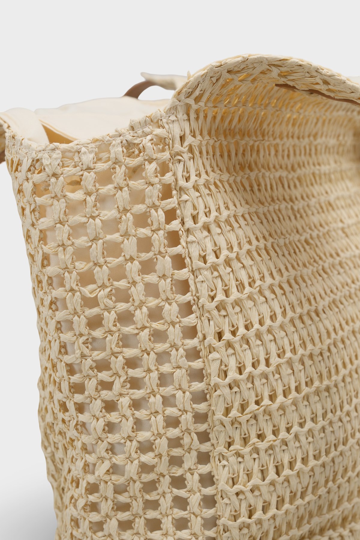 Capone Malaga Raffia Look Women Beige Shoulder Bag