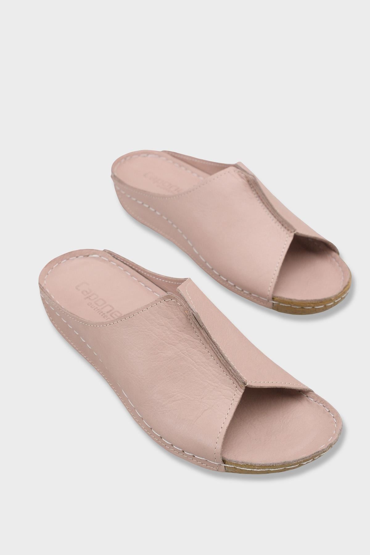 Capone Marielle Genuine Leather Soft Comfort Women Mink Sandal