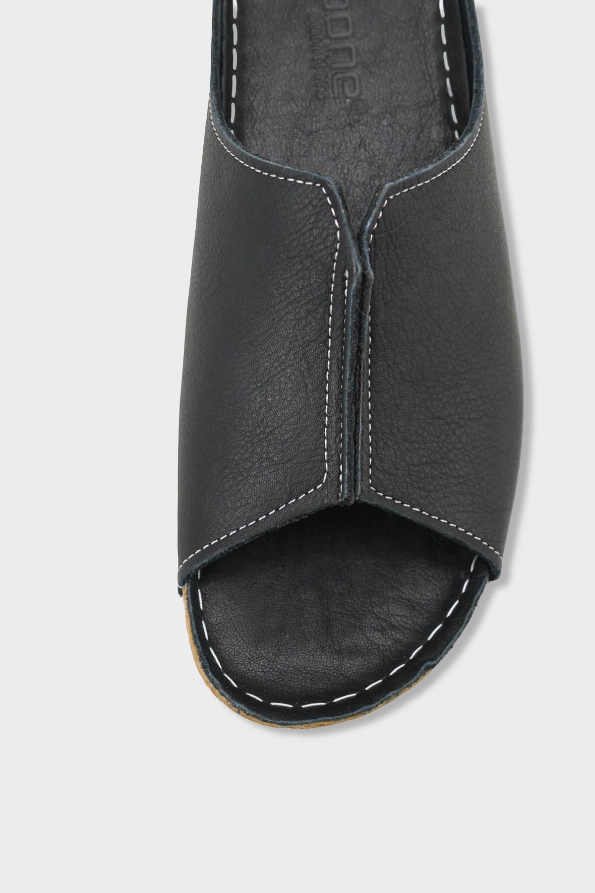 Capone Marielle Genuine Leather Soft Comfort Women Black Sandal