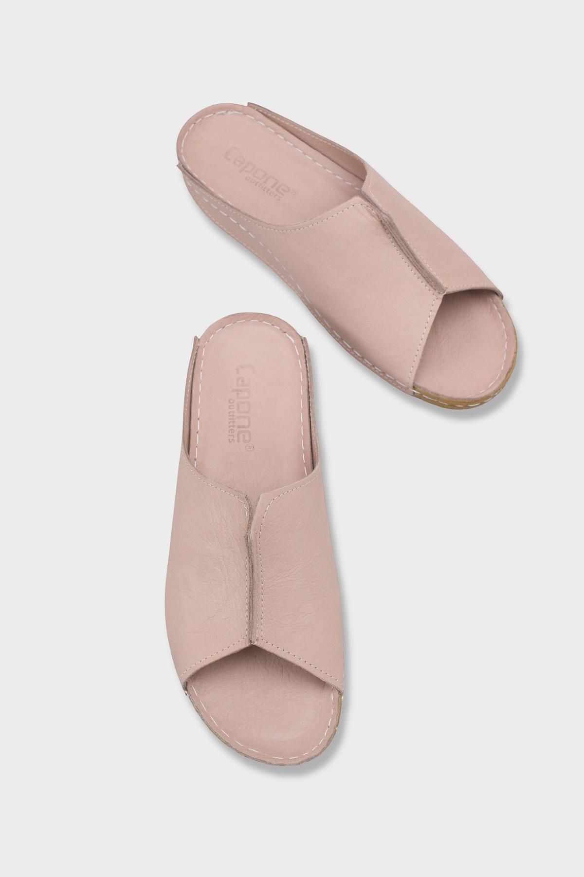 Capone Marielle Genuine Leather Soft Comfort Women Mink Sandal