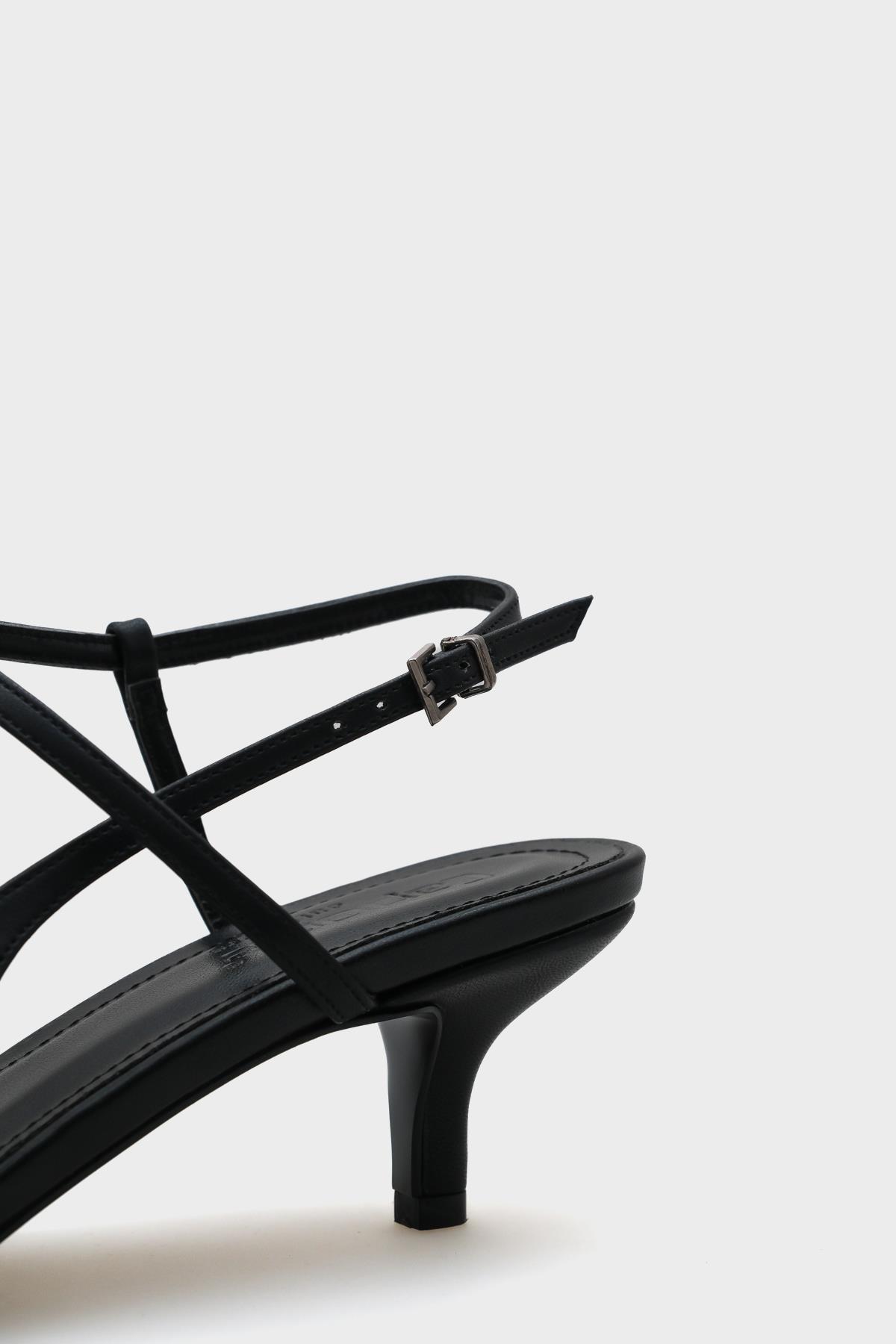 Capone Mid Heel Ankle Strap Pointed Toe Women  Shoes