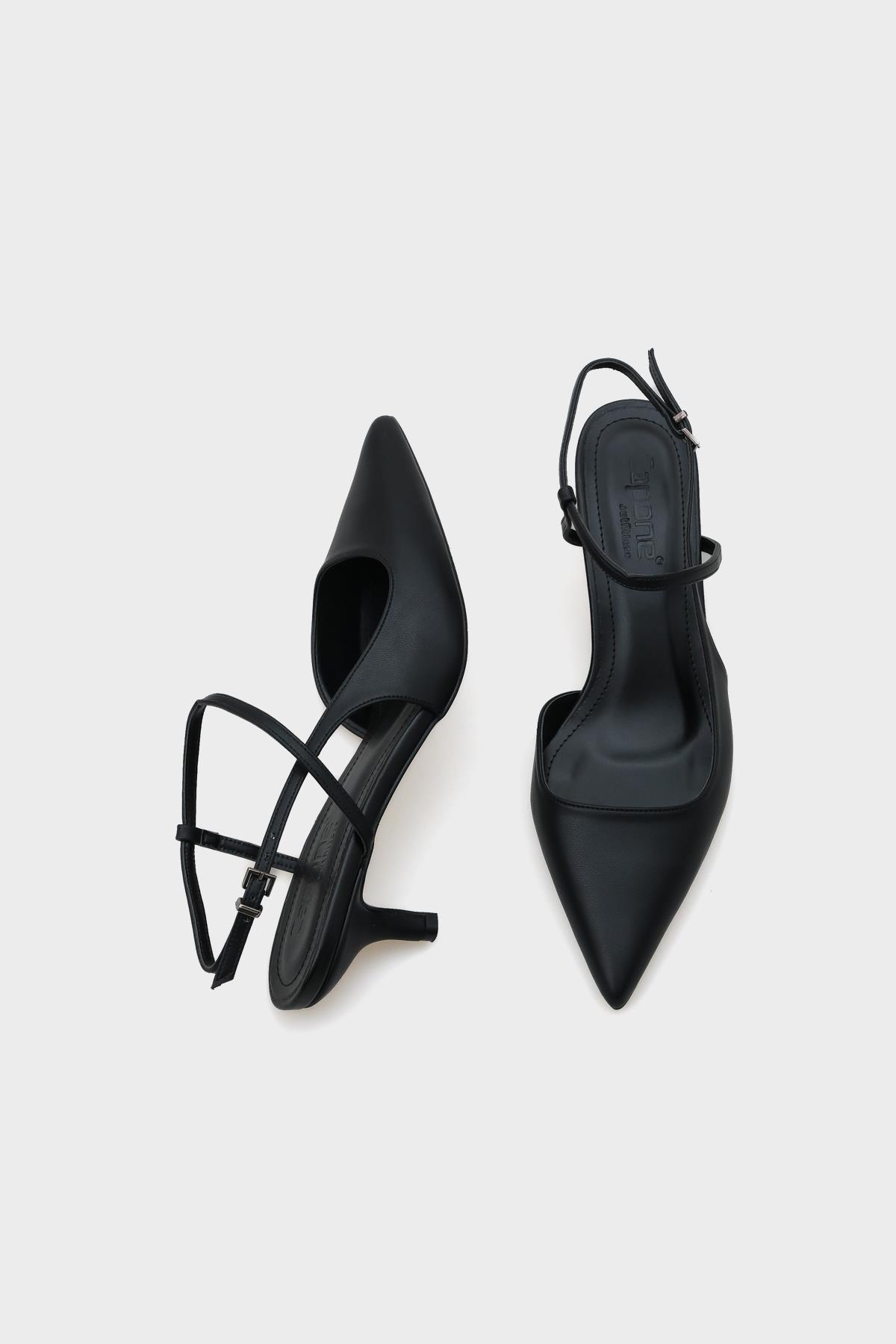 Capone Mid Heel Ankle Strap Pointed Toe Women  Shoes