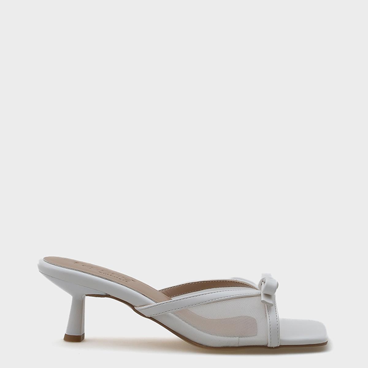 Capone Mid Heel Mesh Bow Women  Sandals