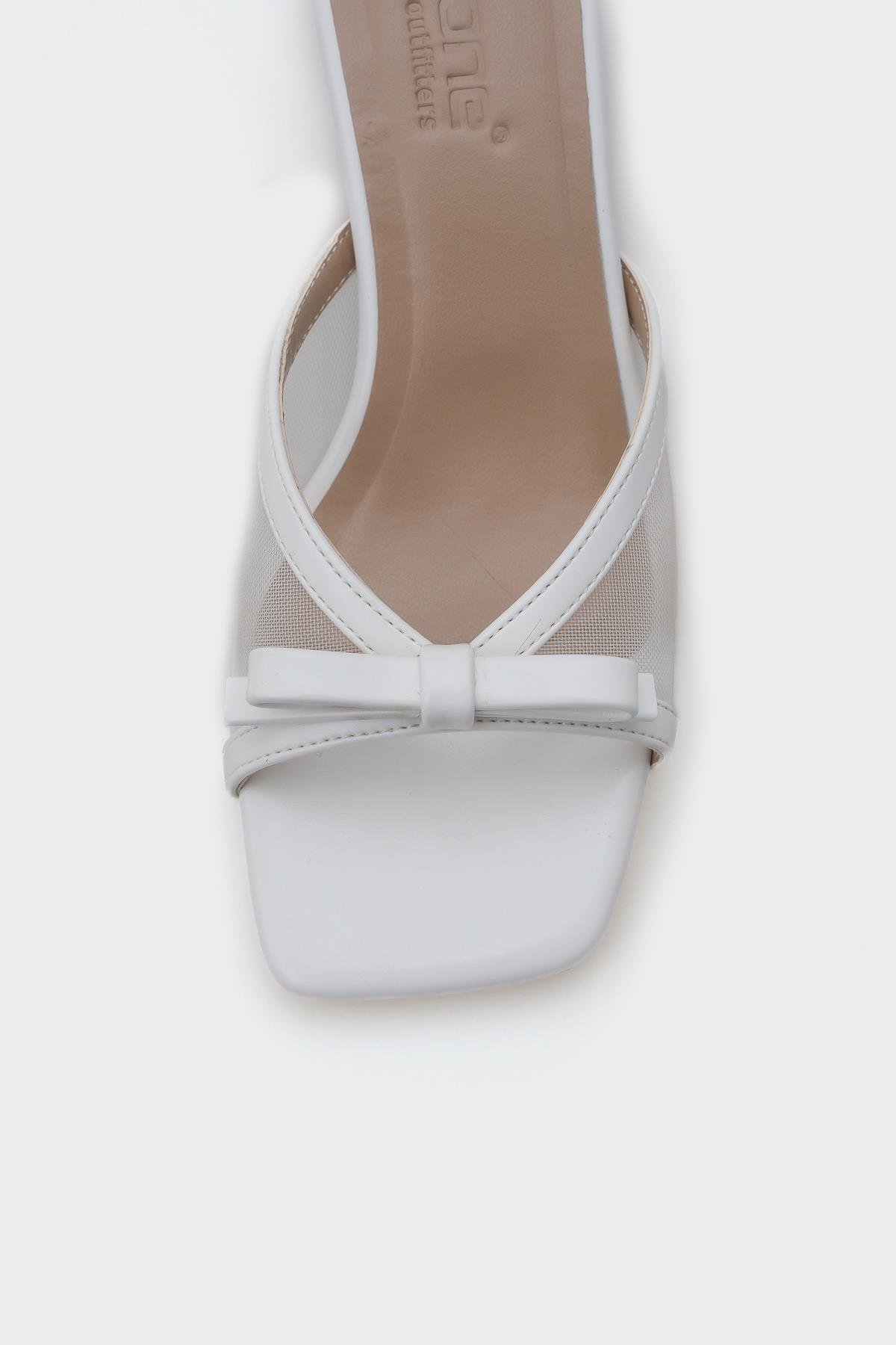 Capone Mid Heel Mesh Bow Women  Sandals