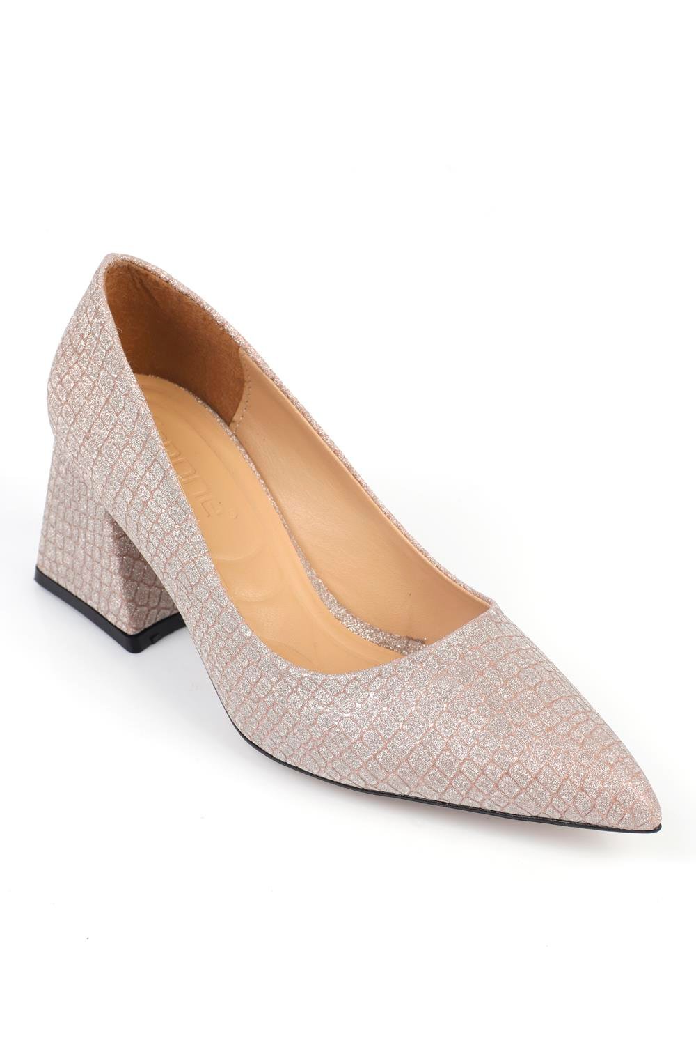 Capone Mid Heel Soft Padded Insole Women Rose Shoes