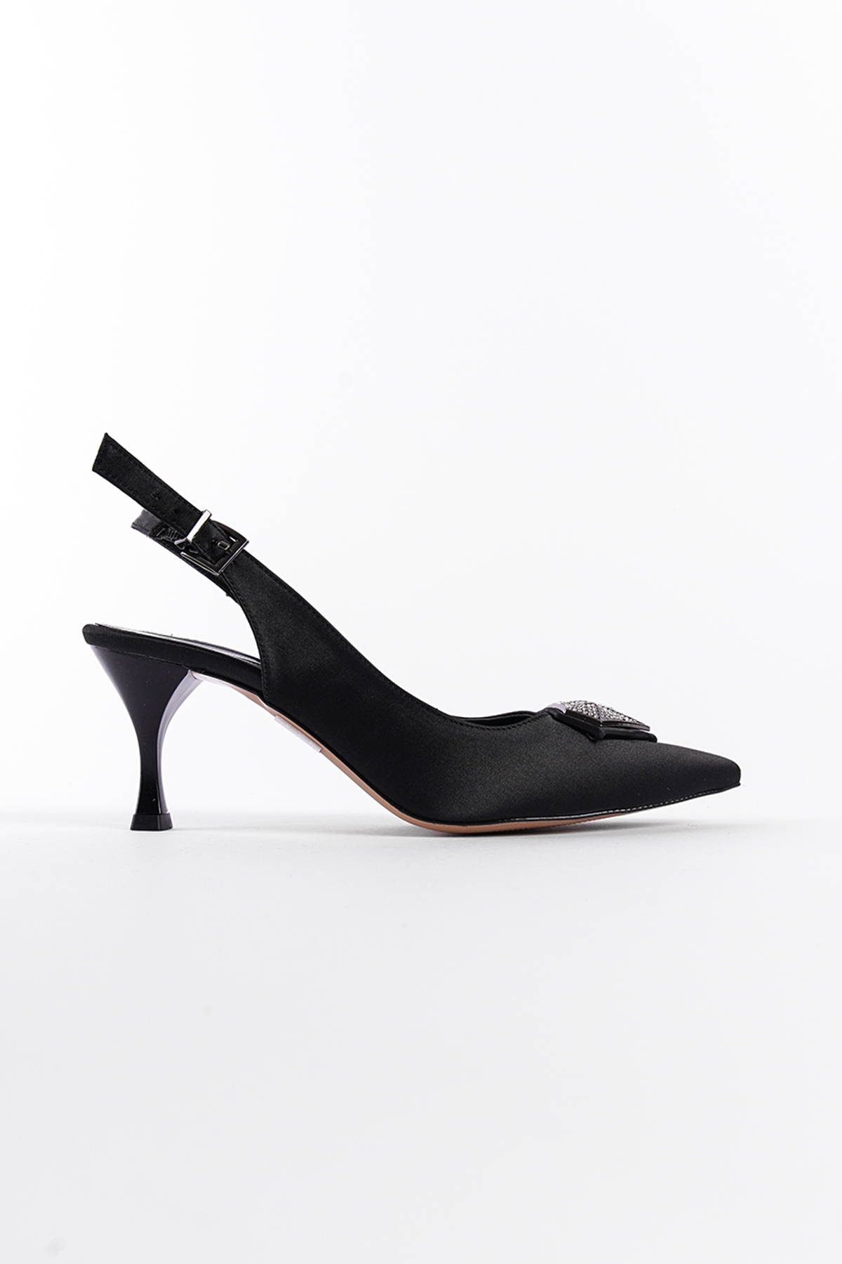 Capone Mid Heeled Crystal Embellished Stiletto